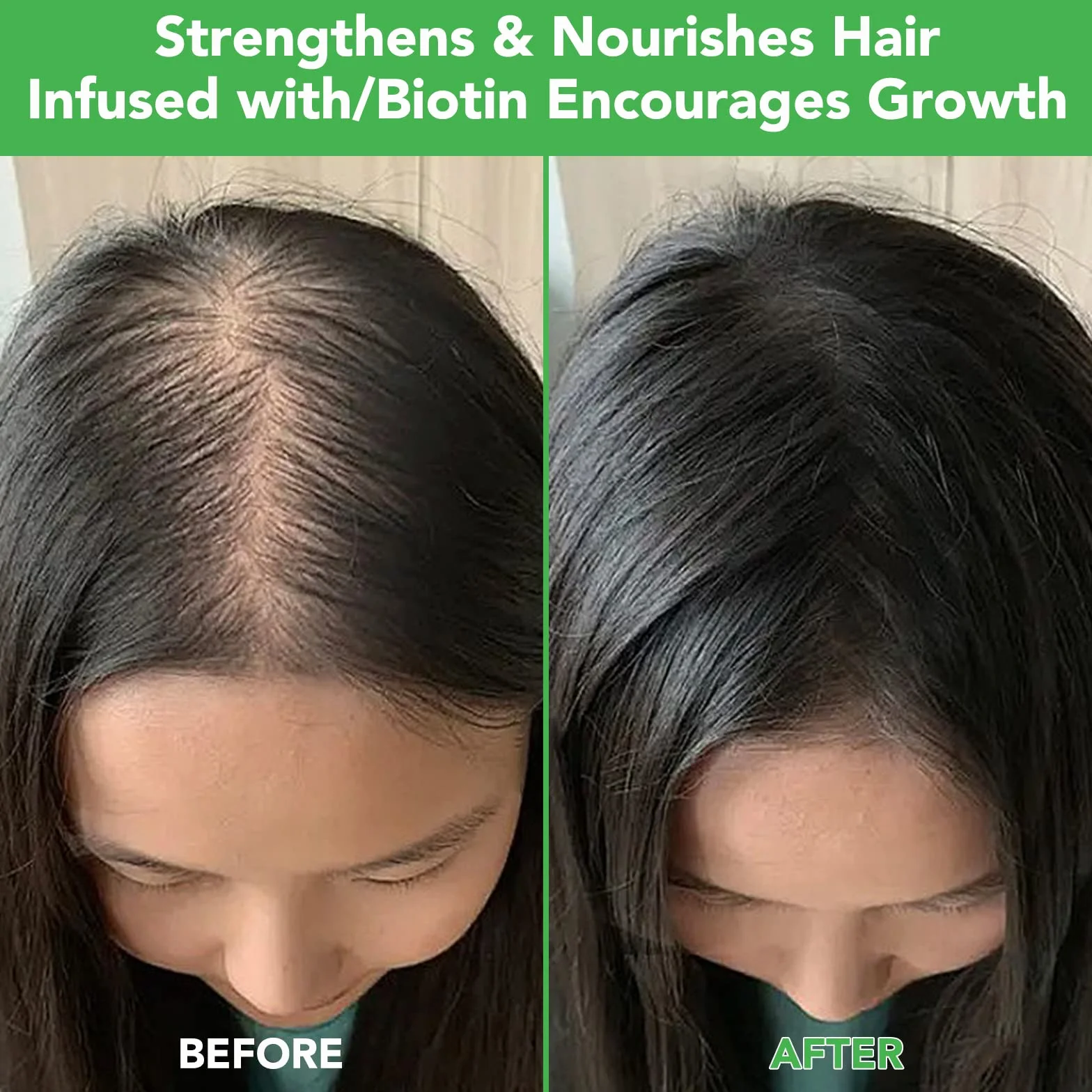 Champú de romero y menta para pérdida de cabello con biotina