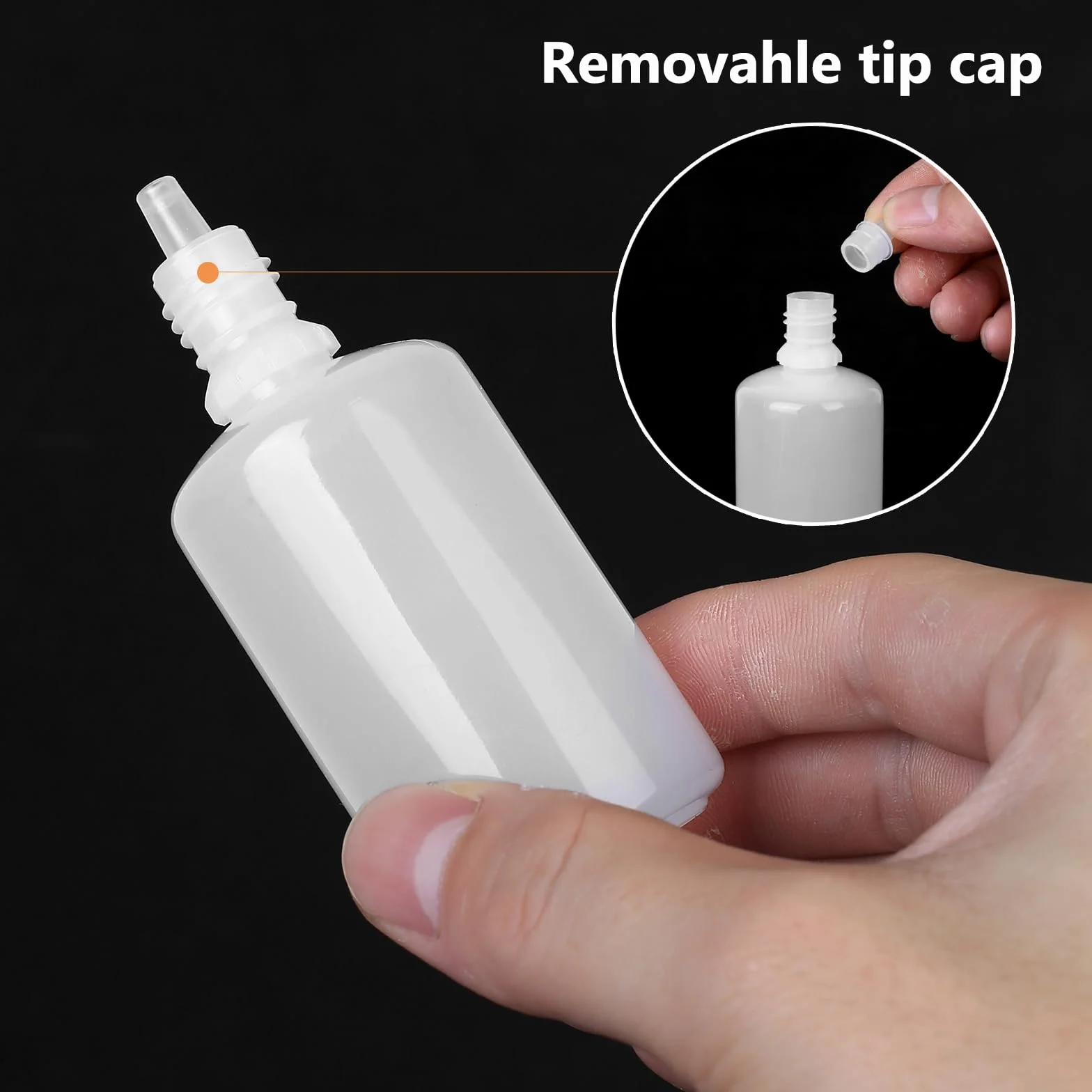 Paquete 20 botellas líquido 50 ml cuentagotas vacías dosificadoras plástico aceites esenciales