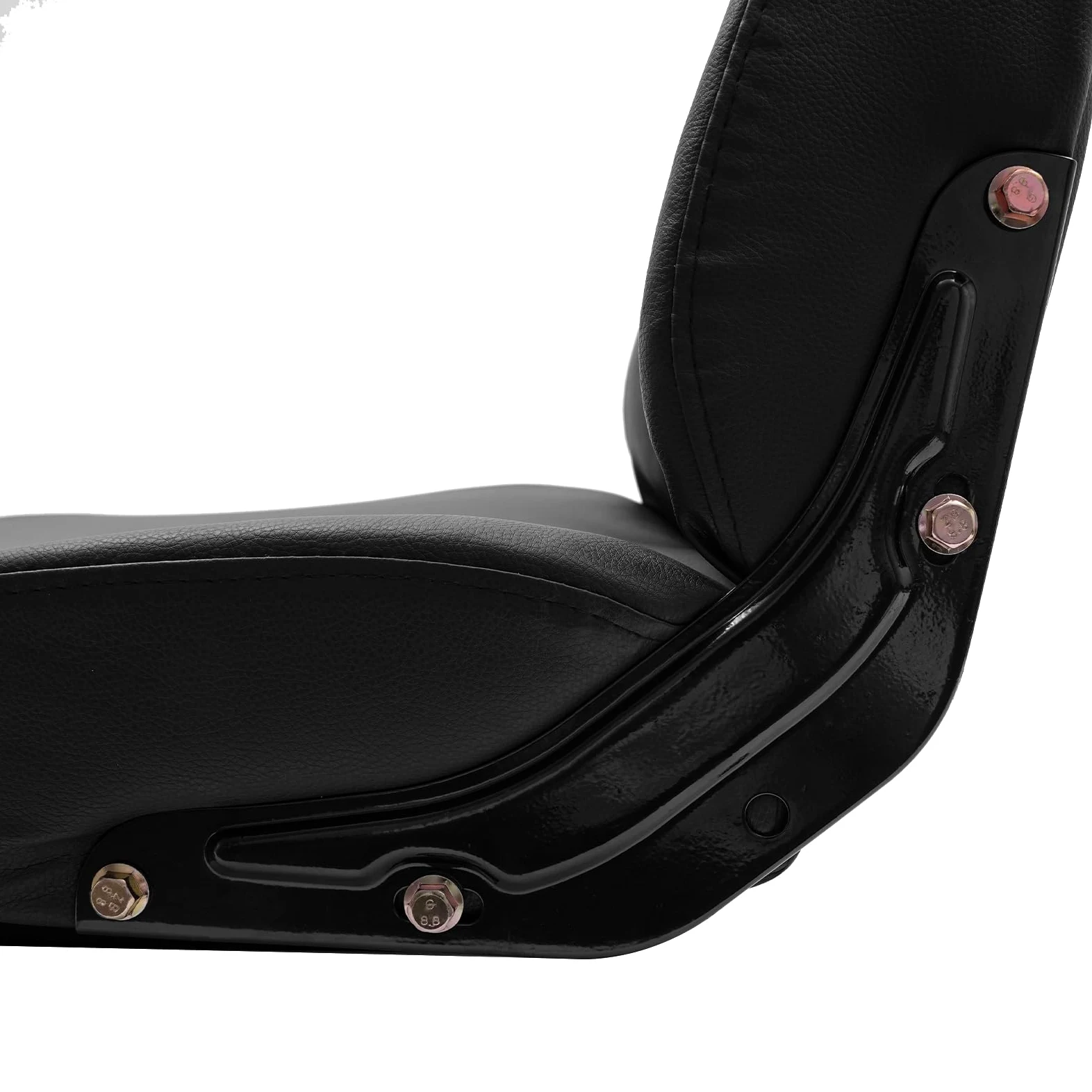 Asiento universal universal para carretilla elevadora, asiento ajustable de PVC esponja de acero para tractor, cortacésped, excavadora