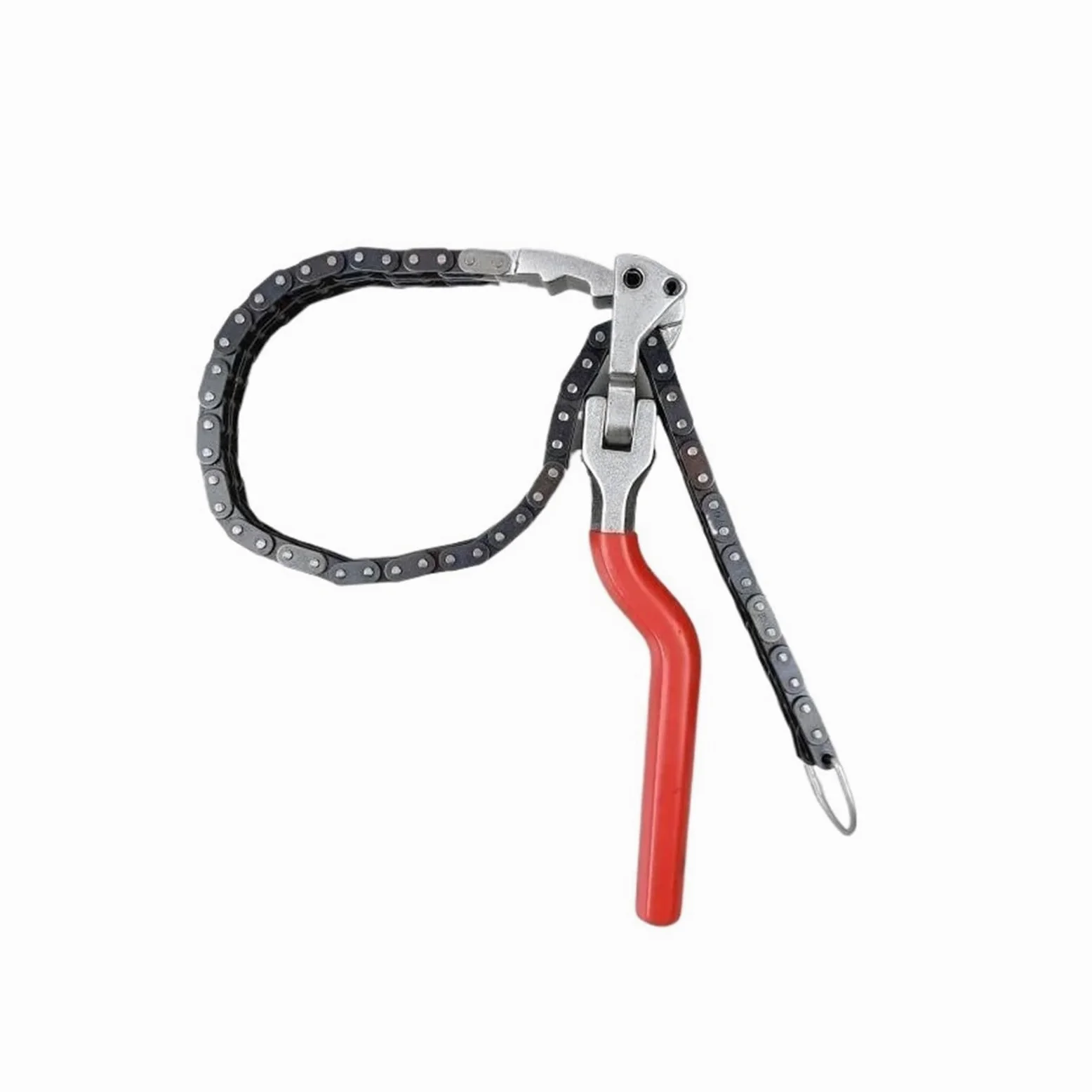 Llave de rejilla de aceite for coche, filtro de máquina de aceite, llave de filtro, herramienta de cambio de aceite de cadena pesada tipo esposas, desmontaje y montaje