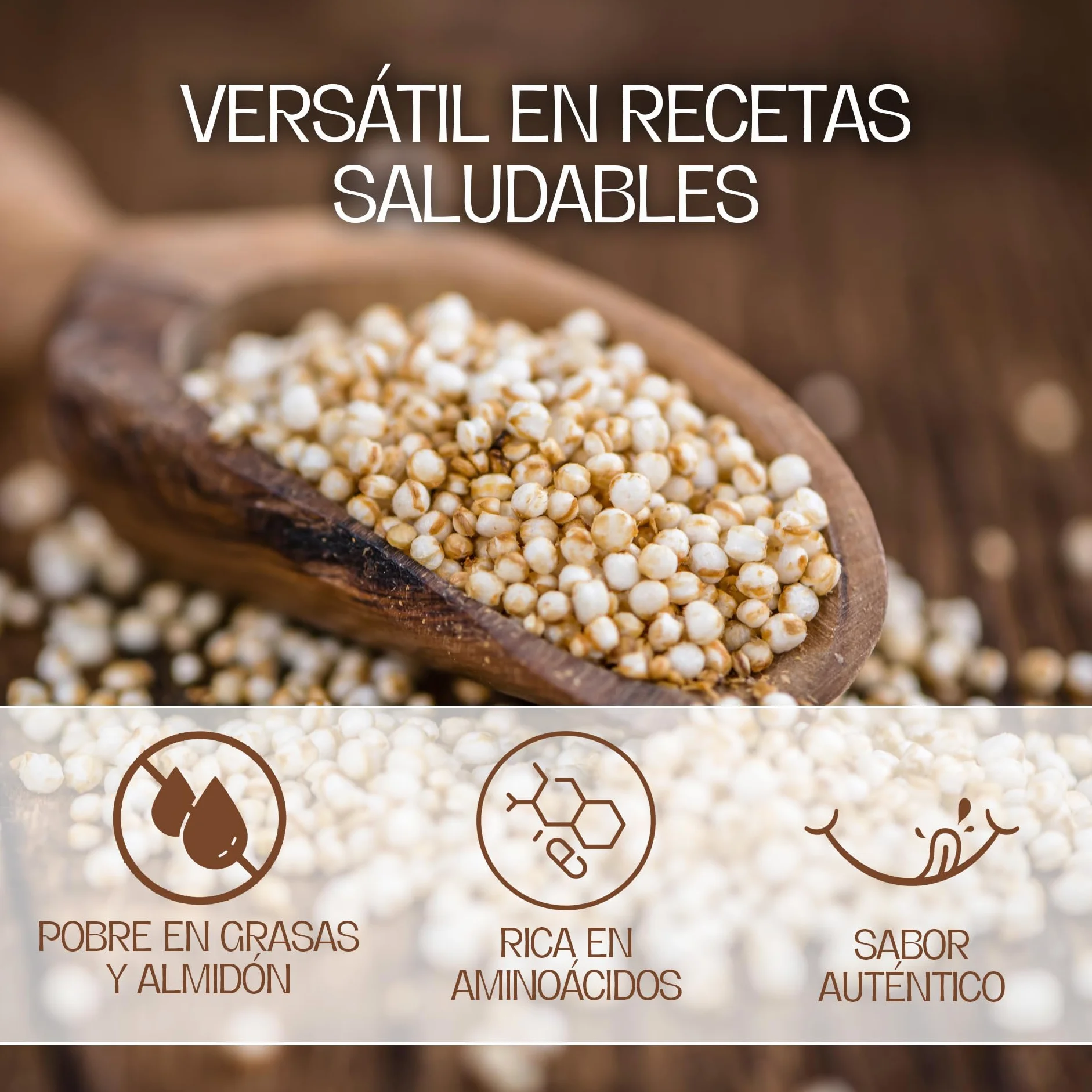 Harina De Quinoa Sin Gluten 700 Gr Natural Para Panificación Apta Para Celíacos