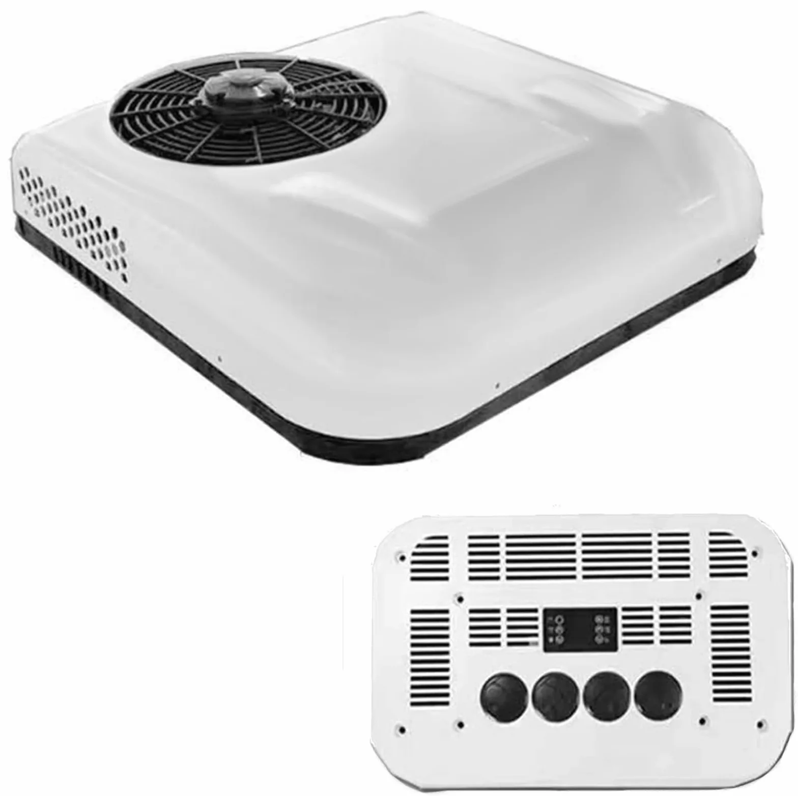 Aire Acondicionado 2 en 1 12V para Techo de Caravana y Camión Eléctrico Refrigeración Calefacción