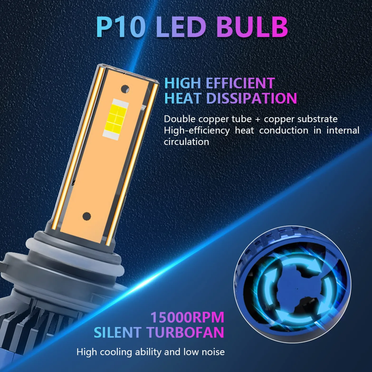 Bombillas LED Para Faros Delanteros, 400 W, 60000 Lúmenes, Kit De Conversión De Faros LED Superbrillantes, 6000 K, Blanco Frío, IP68 A Prueba De Agua, Paquete De 2,9005 hb3