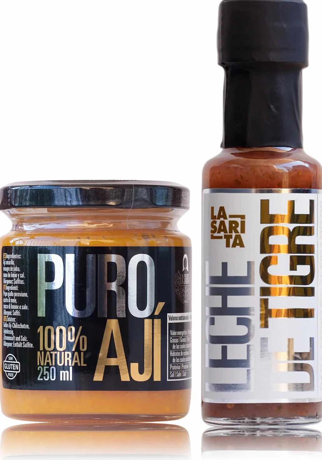 Pack Ceviche Ají amarillo y leche de tigre para preparar ceviches y tiraditos 100% naturales sin gluten