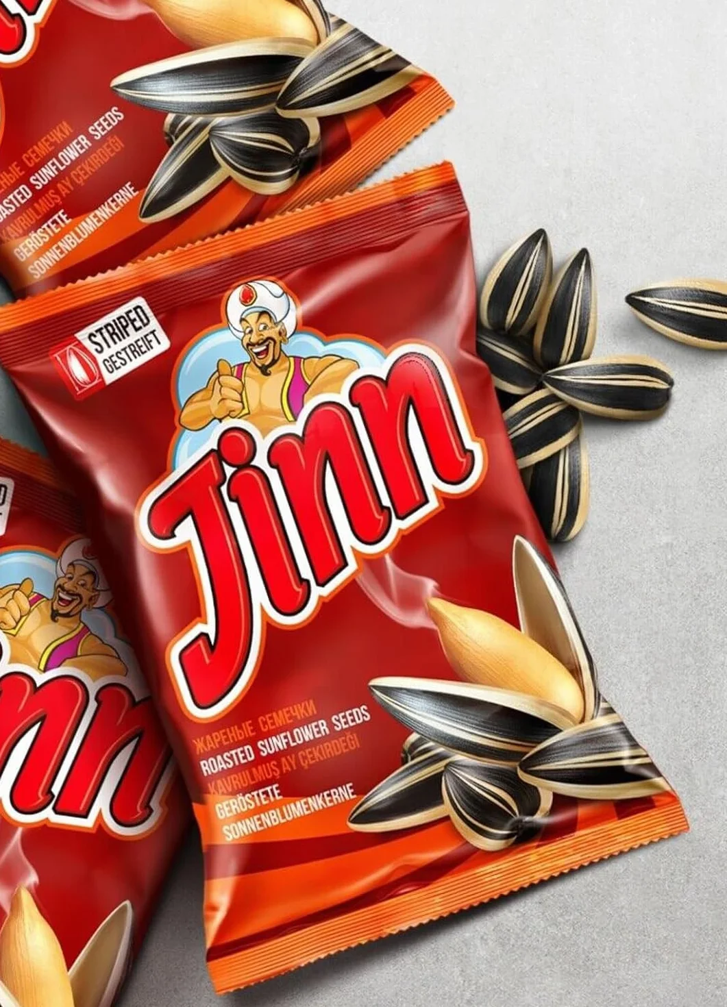 Pipas de Girasol con Cáscara Tostadas Sin Sal 10 Bolsas x 250g