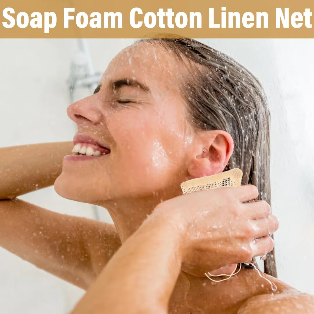 Bolsas de Jabón Natural de Sistal para Ducha Exfoliación Masaje 6 Piezas