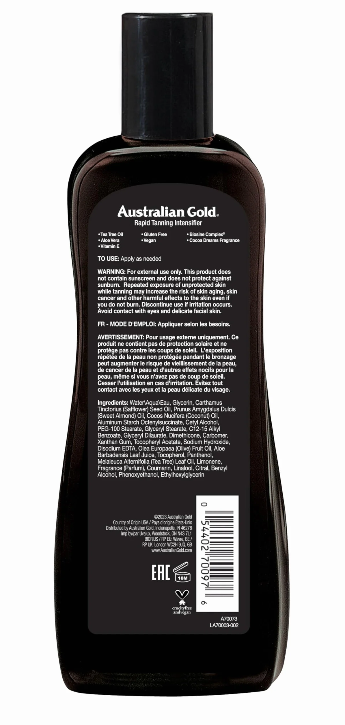 Australian Gold Acelerador y optimizador del bronceado tono medio 250 ml