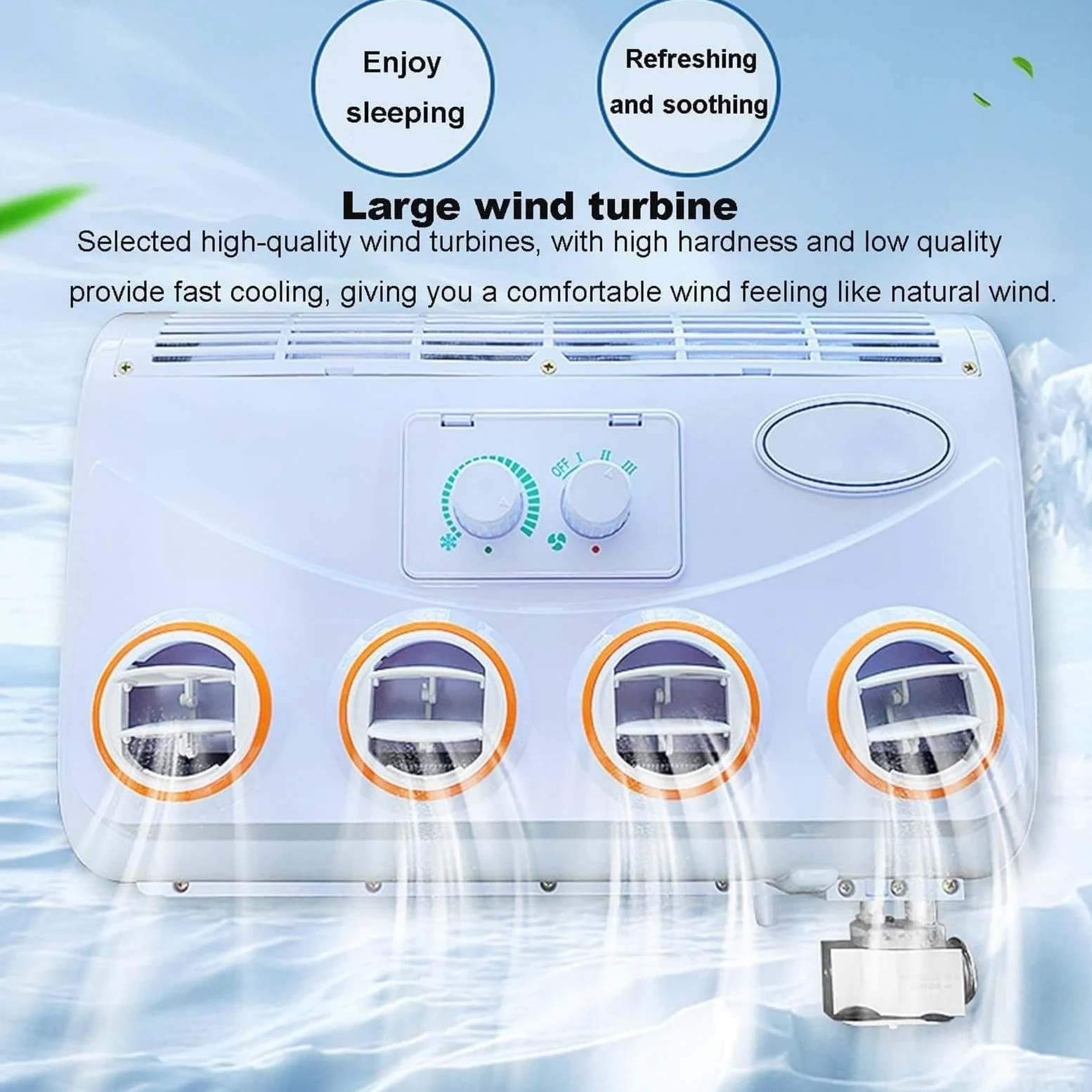 Aire Acondicionado De Techo 12V/24V CC Evaporador Para Camión Caravana Excavadora