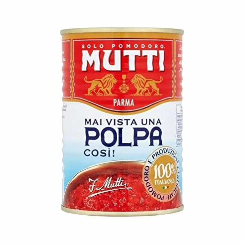 Mutti Finamente Picado Tomates 400 G Paquete de 6