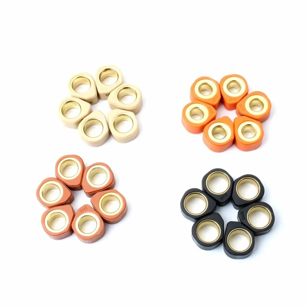 Juego de 6 Rodillos de competición/Pesas de variador (20 x 12 mm, 9 g, 11 g, 13 g y 16 g) for MBK Doodo Flame RFX 125 Skyliner Thunder (125 CC y 150 CC)(20x12mm 11g)