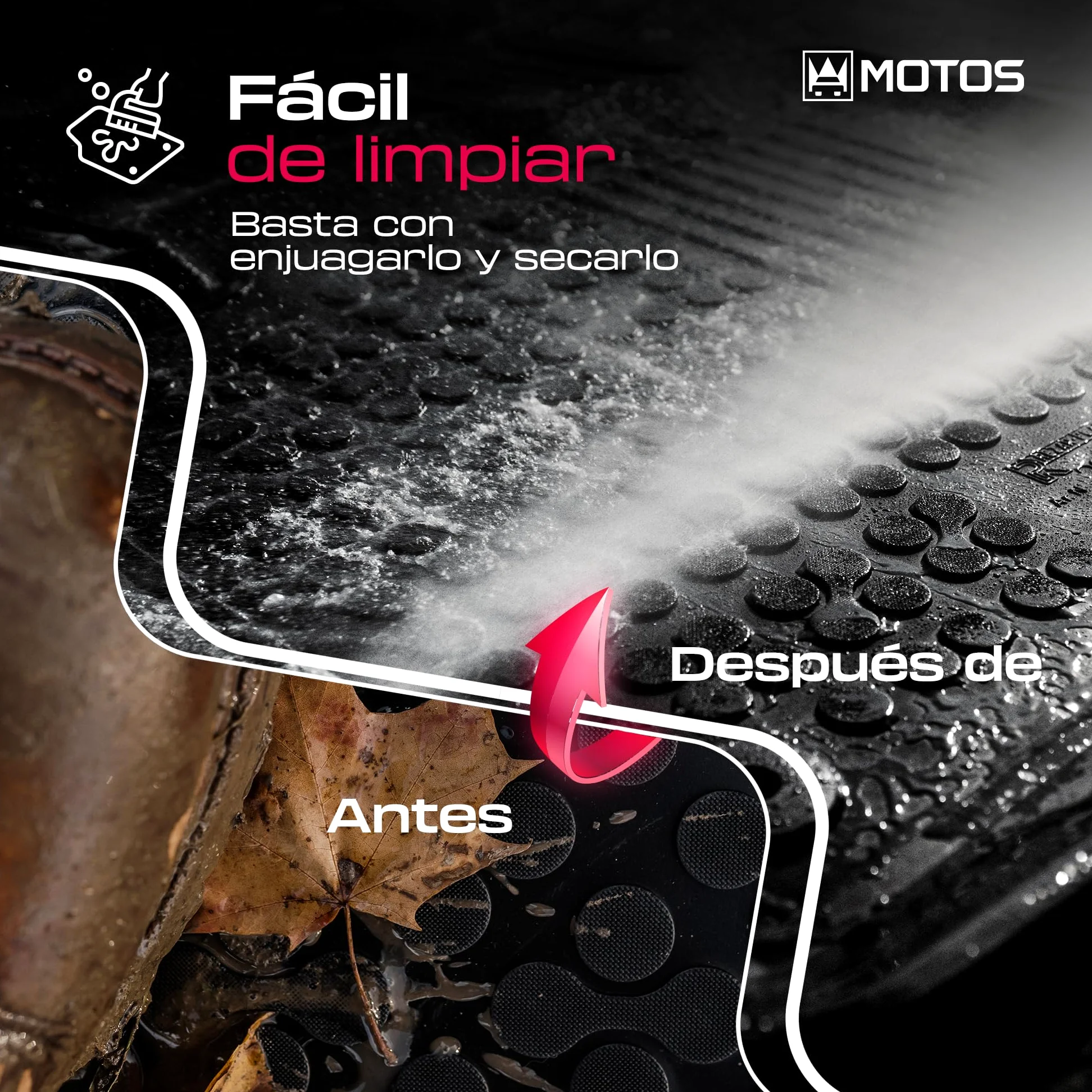 M MOTOS Alfombrillas de goma para Fiat Ducato III 2006-2021 Mejora la comodidad de tus viajes con la alfombrilla antideslizante para coche - alfombrillas para coche para todo tipo de clima, protección