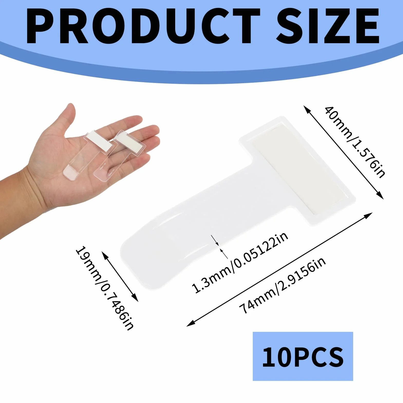 10 Unidades Porta para Auto, Clip Transparente de Parabrisas Coche, Portadocumentos para Auto, Soporte de Tickets para Coche, Pinza Adhesiva para Ticket Parking, Car Ticket Holder