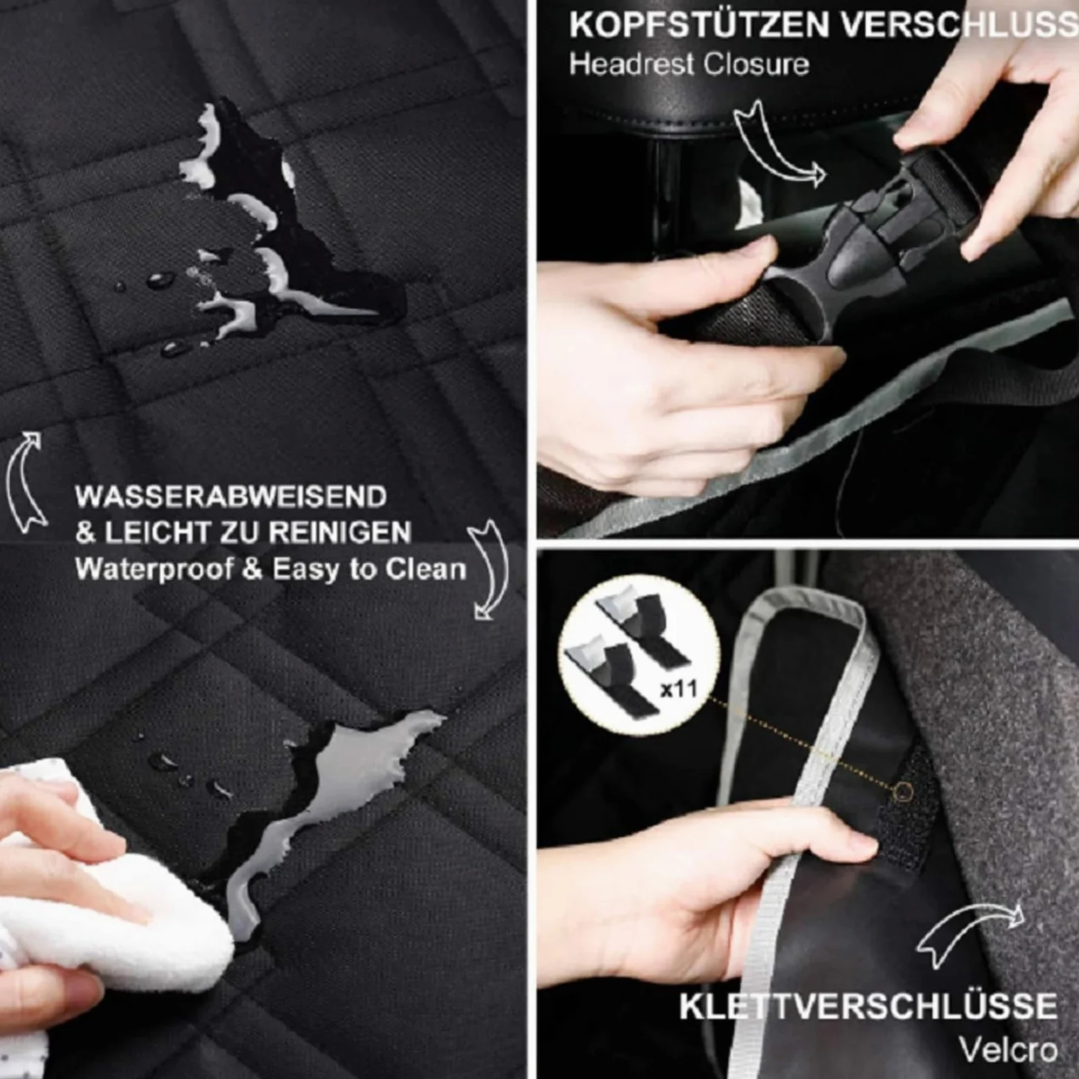 Alfombrilla Maletero Coche Funda para Asiento Trasero con Hamaca para Perro, Compatible BMW X3, X5, E53, E70, G05, F15, X6, X7 y G07