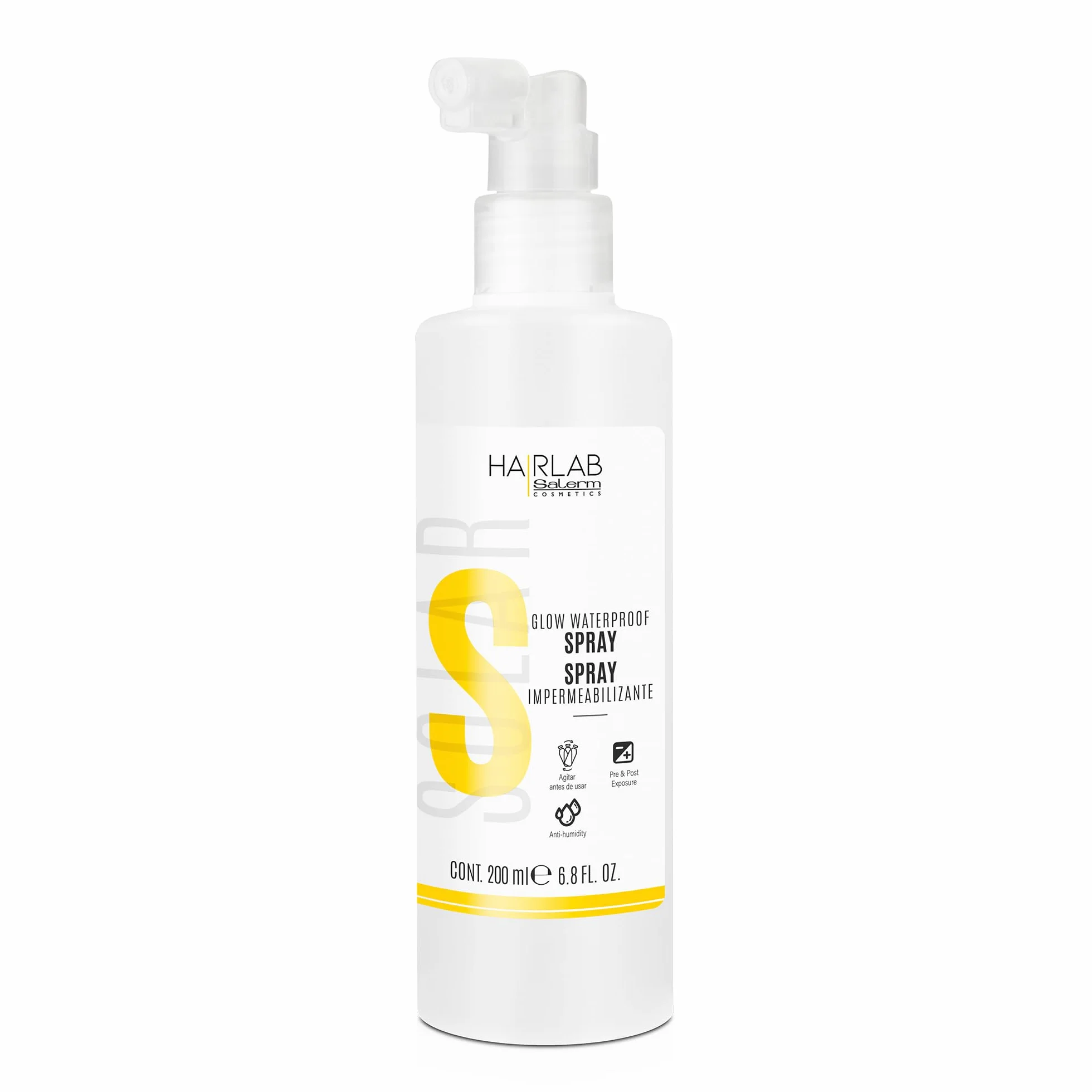 SALERM Spray Impermeabilizante y Reparador para el Cabello 200 ml Protector Térmico Anti Frizz