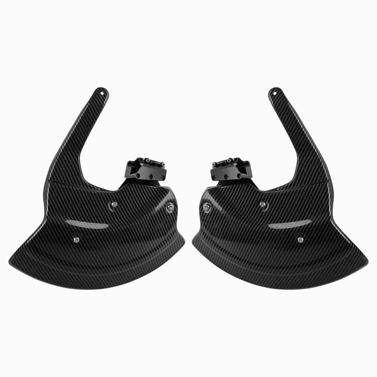 Compatible con Protector conducto Pinza de Freno Delantero | Dirige el aire fresco y evita obstrucciones por residuos(Glossy black)
