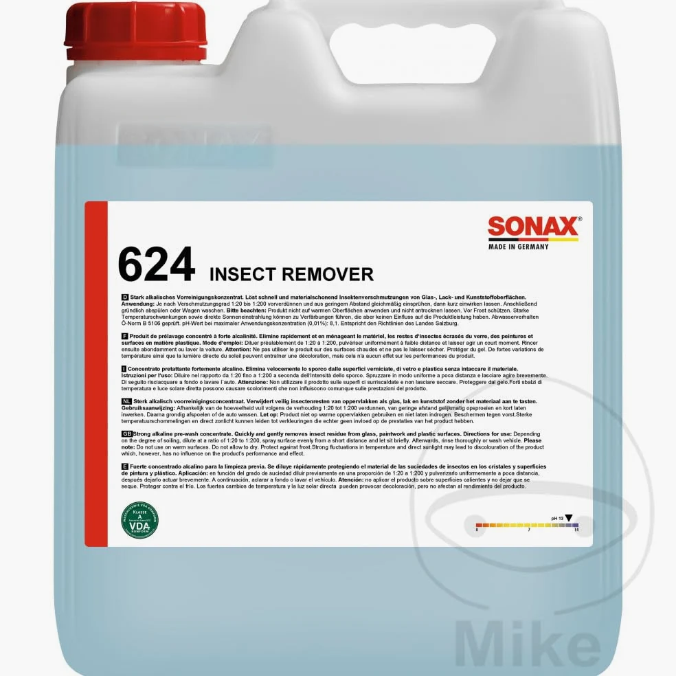 INSEKTENENTFERNER 10 Liter Sonax WASCHANLAGE