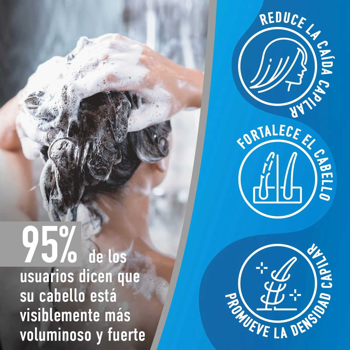 Shampoo Pilfood Direct Vegetal Anticaída Capilar con Pro-Anagex Ácido Hialurónico y Betaína 500ml pH5 Sin Parabenos Sulfatos Siliconas