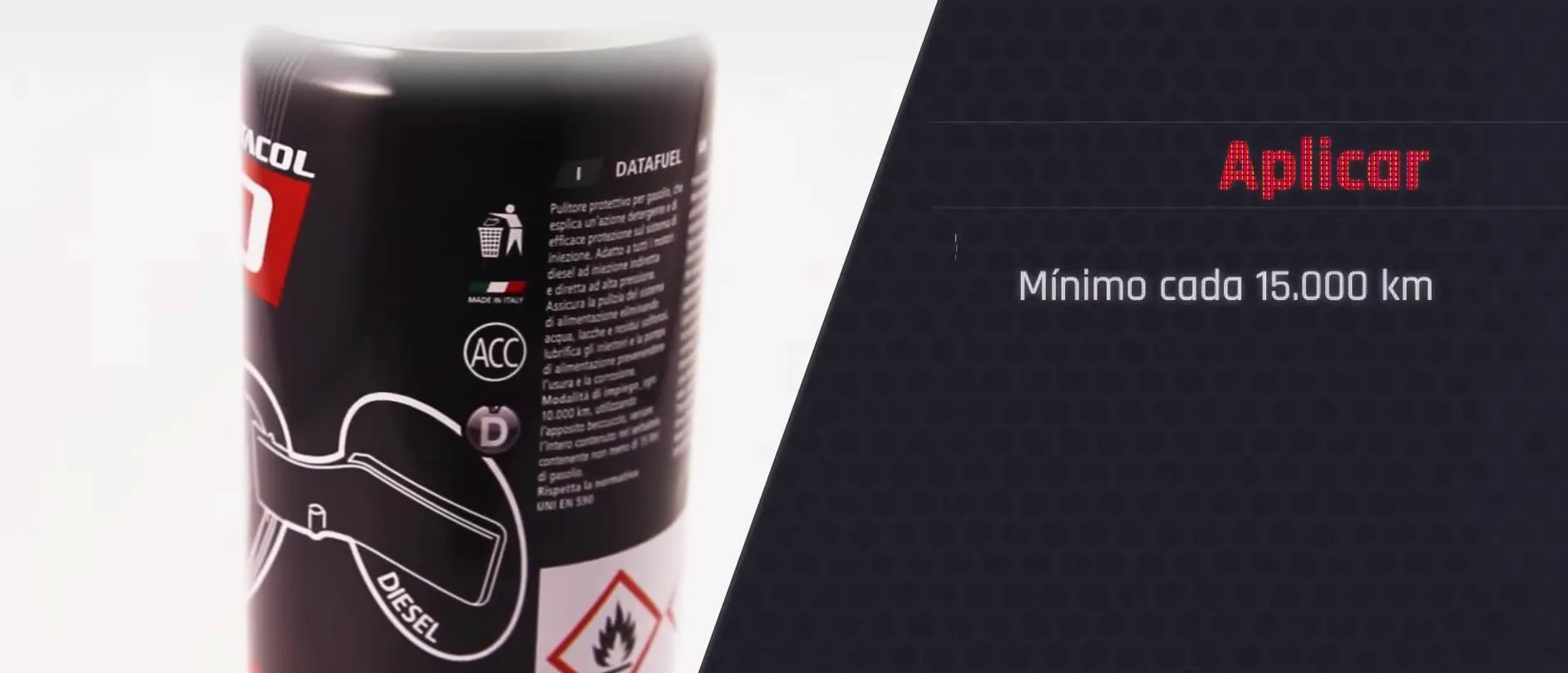 Limpia inyección DATAFUEL, aditivo profesional para circuito inyección, desbloquea, desincrusta y lubrica bomba, inyectores, válvulas de admisión y descarga y toda la cámara de combustión, 300ml. (12)