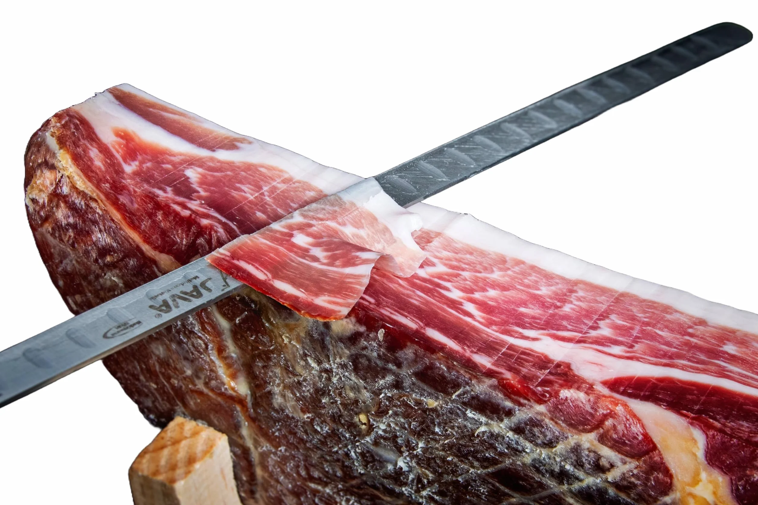 Set Gourmet Jamón Serrano 1 kg con Jamonero y Cuchillo Profesional