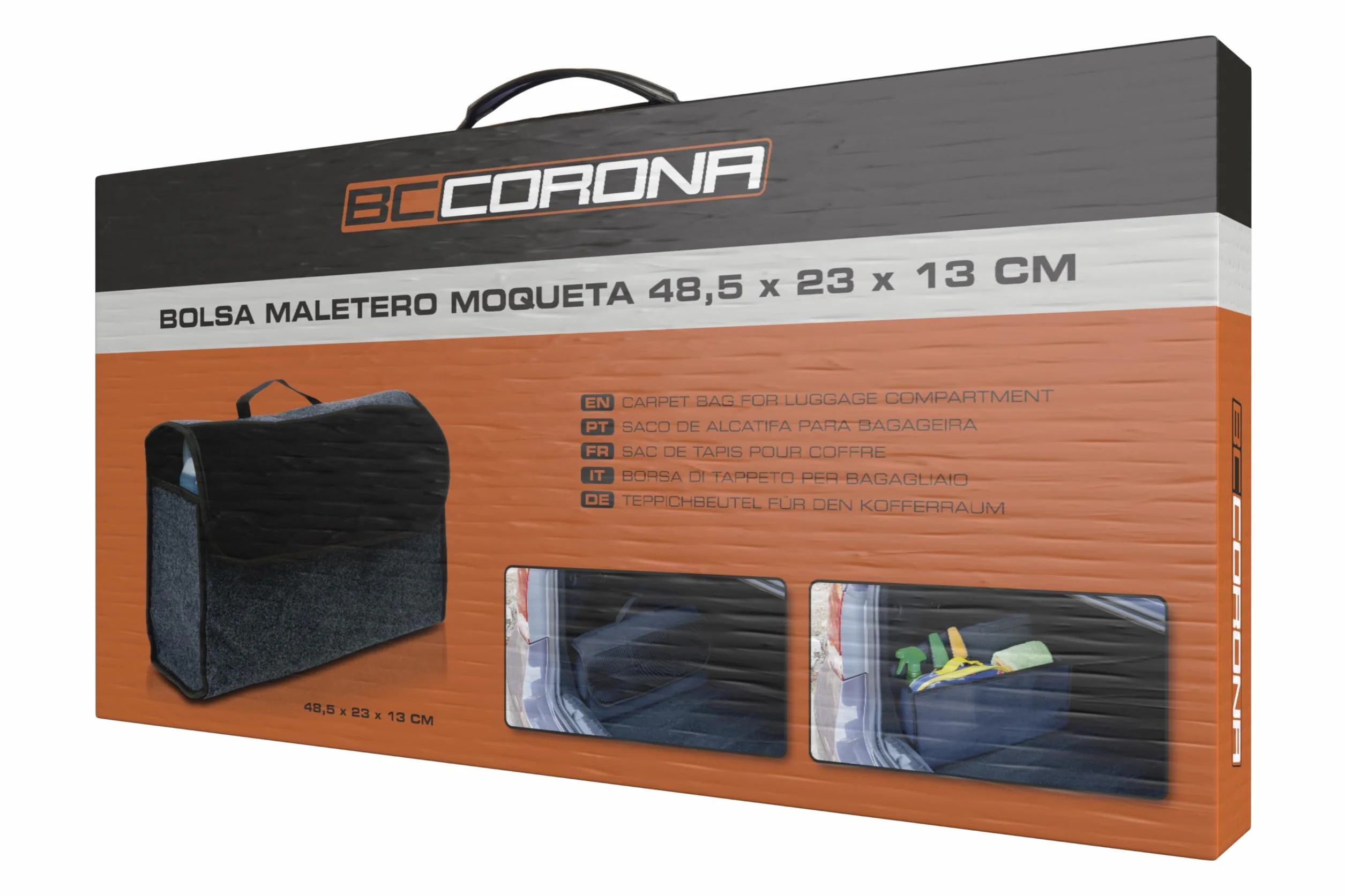 Bc Corona NT40113 Bolsa Maletero Moqueta Cuadrada