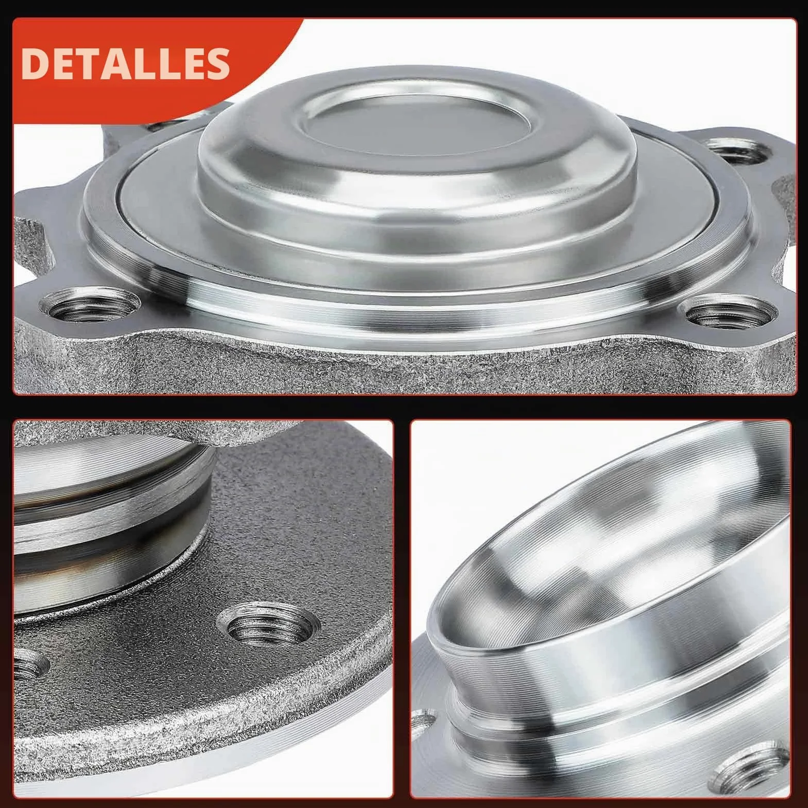 Frankberg Juego de 2 rodamientos de rueda delanteros con anillo magnético | 513254, 31216765157, Al frente Con anillo magnético de Sensor de Velocidad de las Ruedas Sensor ABS rueda con brida ⌀147