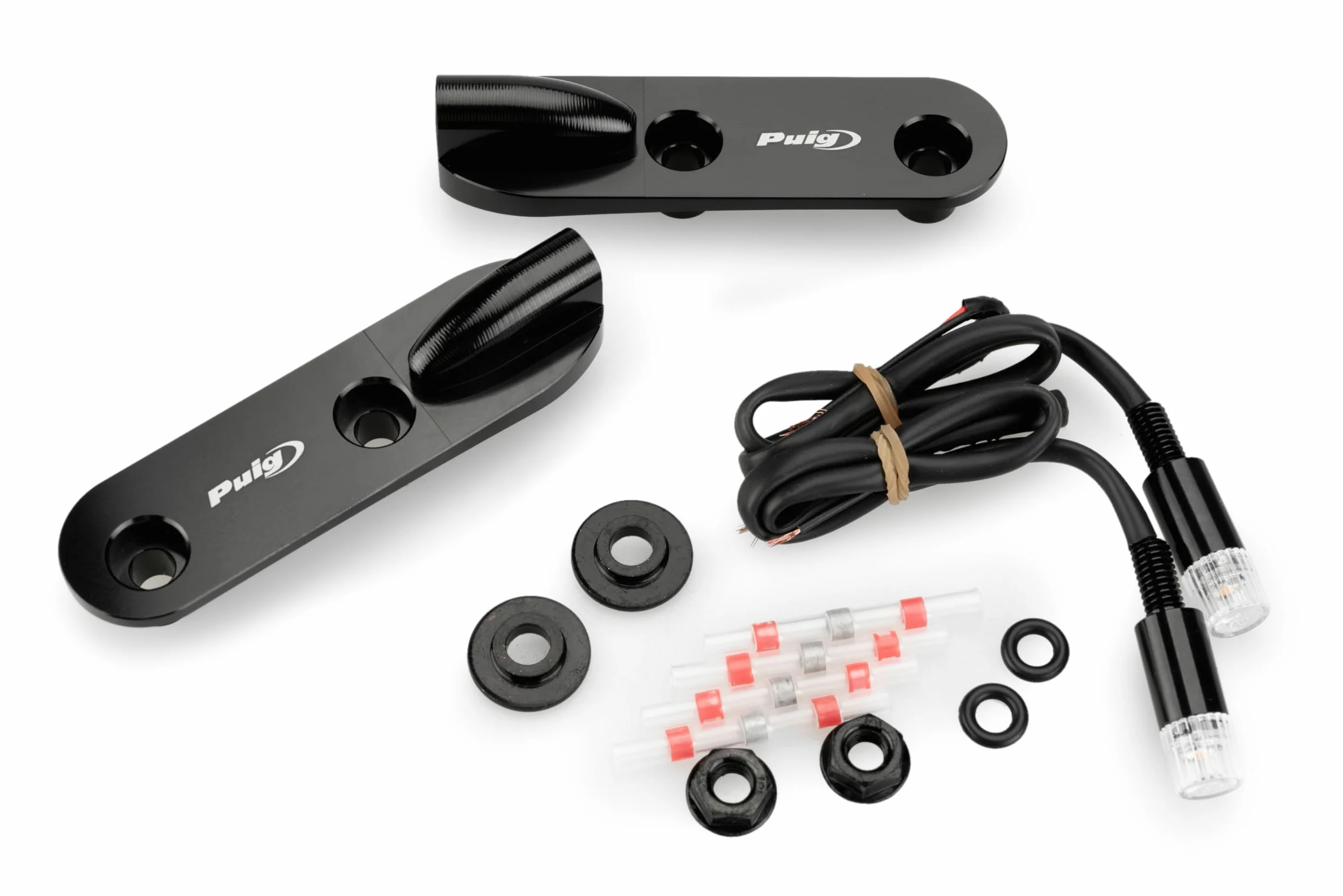 Puig 22044N Tapas Retrovisores con Intermitente Tab LED homologados, Negro