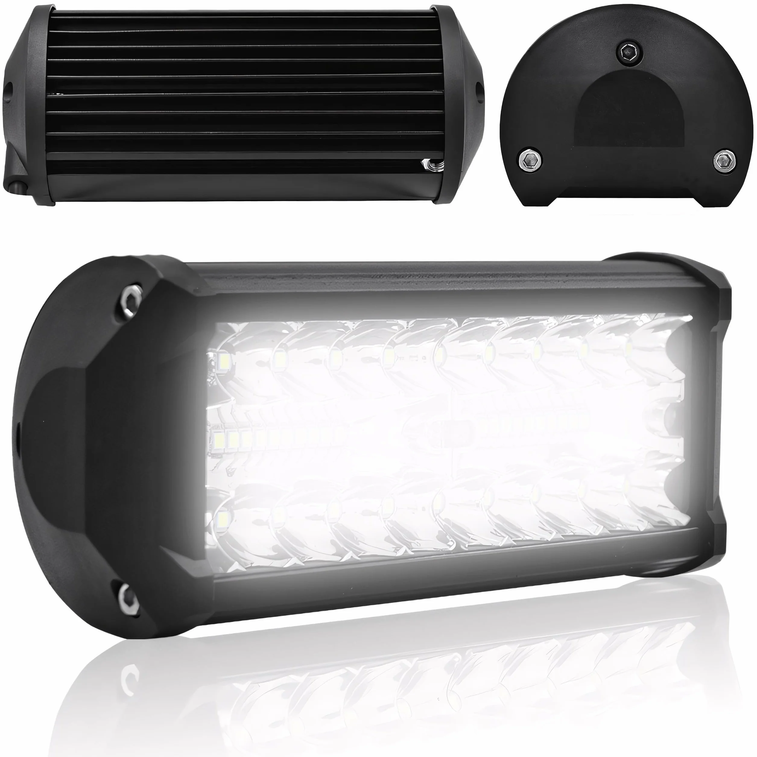 Retoo Foco LED Trabajo Exterior 120 W 12 V 40 LED Impermeable Faros Auxiliares Moto Off Road