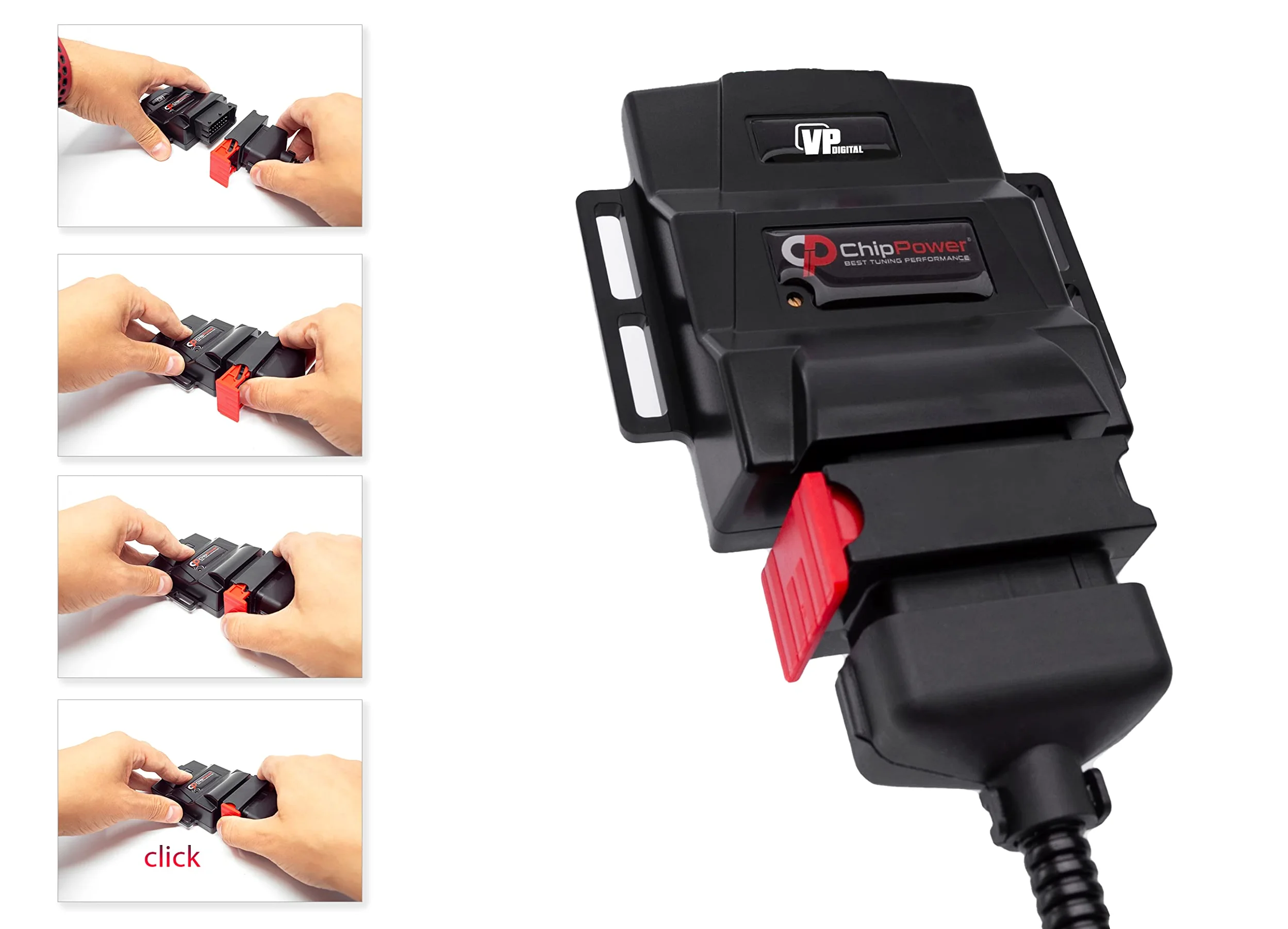 ChipPower Chip de Potencia VPd al coche para Seat Ibiza Toledo Leon Cordoba 1.9 TDI 1993-2006 Tuning Box Diesel ChipBox Más Potencia del Coche y Menor Consumo de Combustible