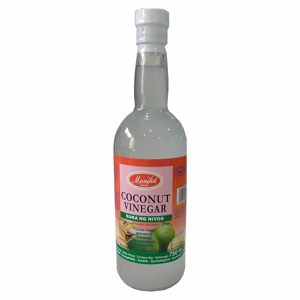 Vinagre de Coco 750 ml suave aromático aliños marinados cocina asiática acidez 6,5% Filipinas