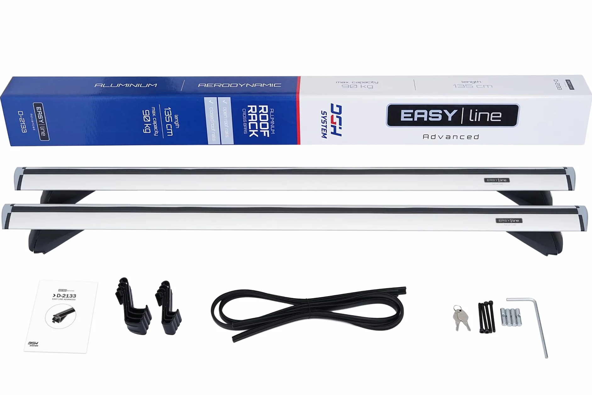 Bacas Barras de Techo RIELES Compatible con Dacia LODGY MONOVOLUMEN 2012-2022 MAX 90 kg 135 cm Aluminio