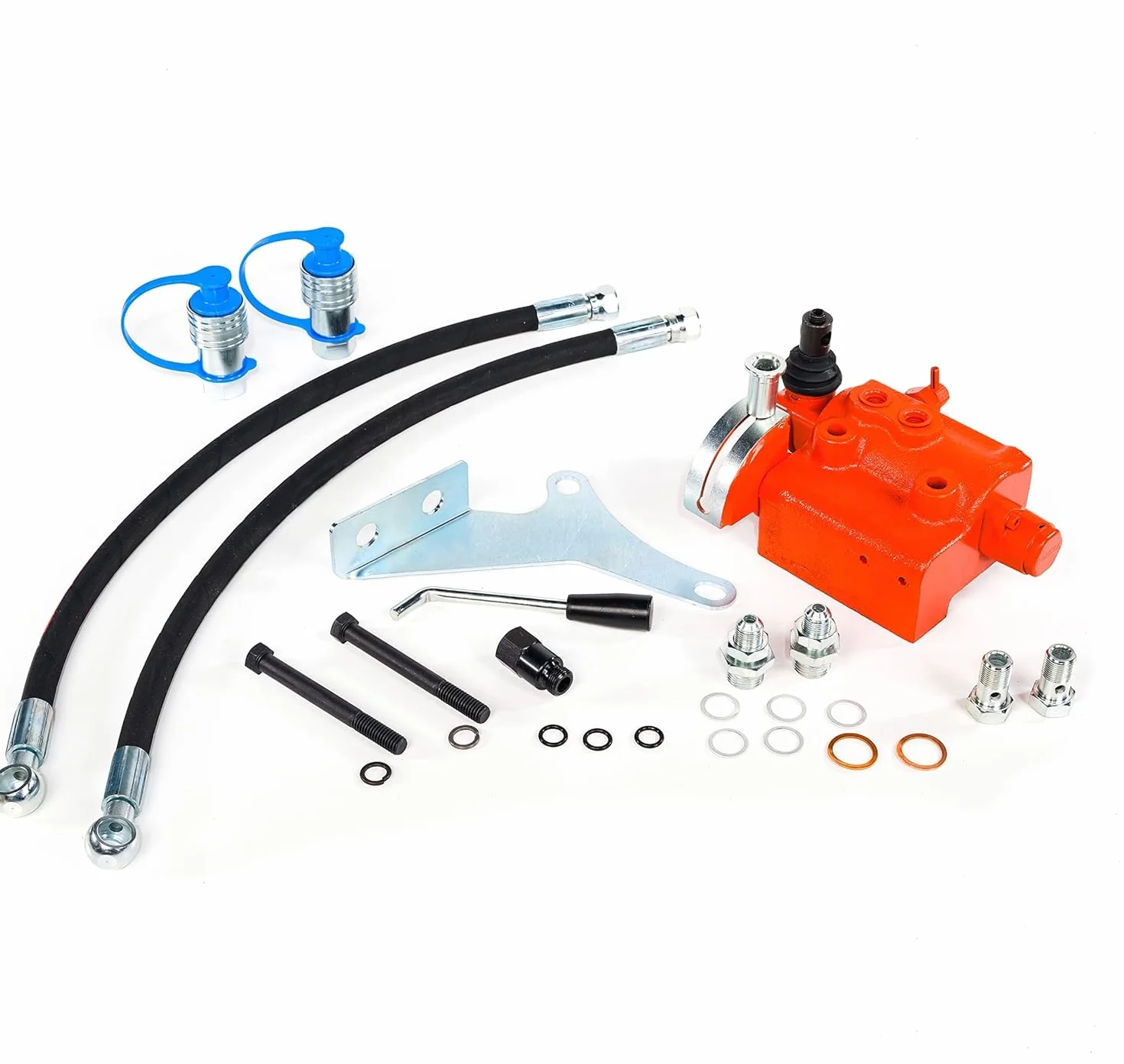 Kit de Válvula Remota Hidráulica Trasera para Massey Ferguson MF 35 50 65 135 150 - 1 x DW - Naranja