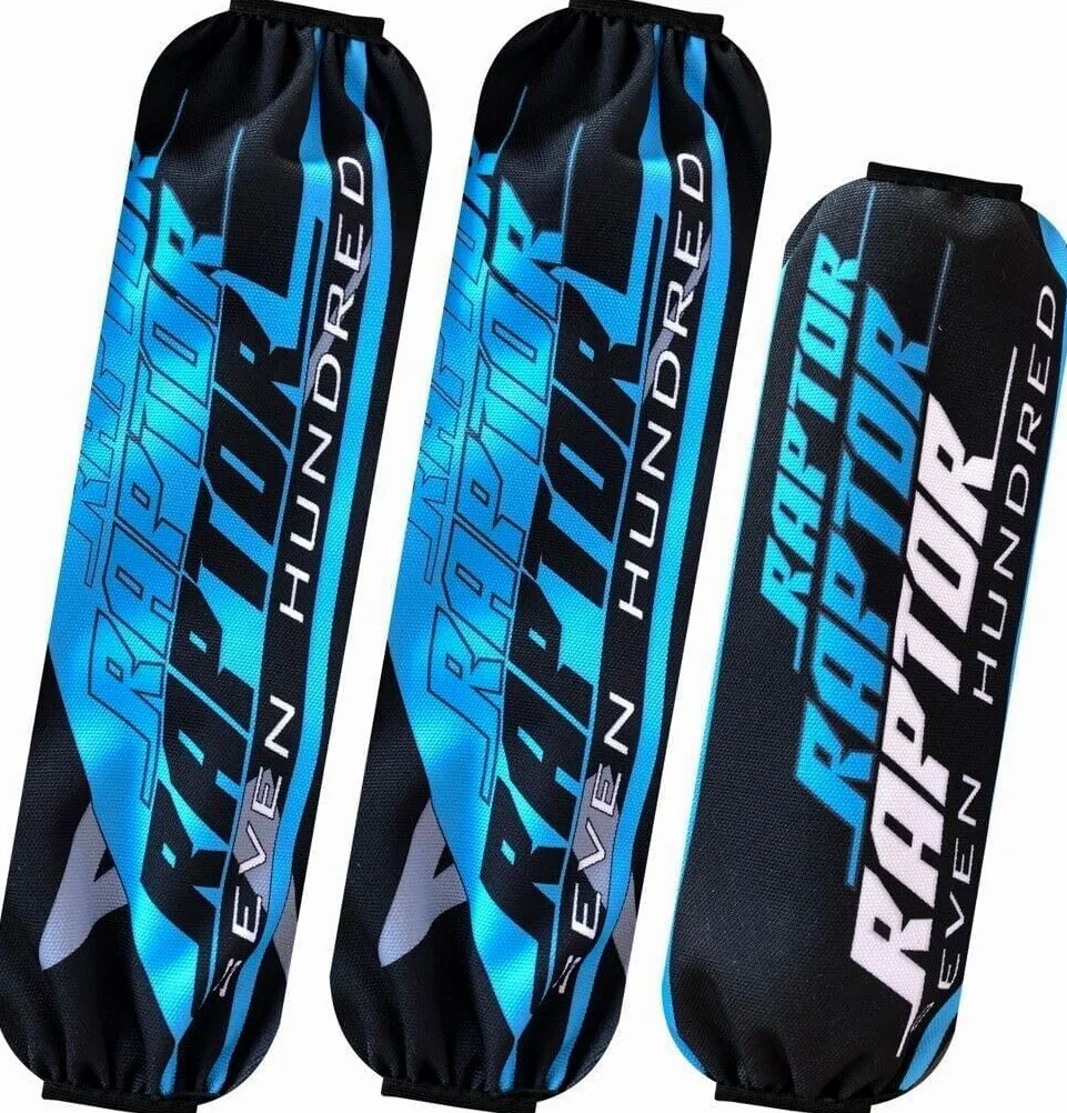 Protector de amortiguador de alta calidad para ATV compatible con Yamaha Raptor 90, 400, 450, 600, 700 – duradero, resistente al agua, fácil montaje (azul 2024)