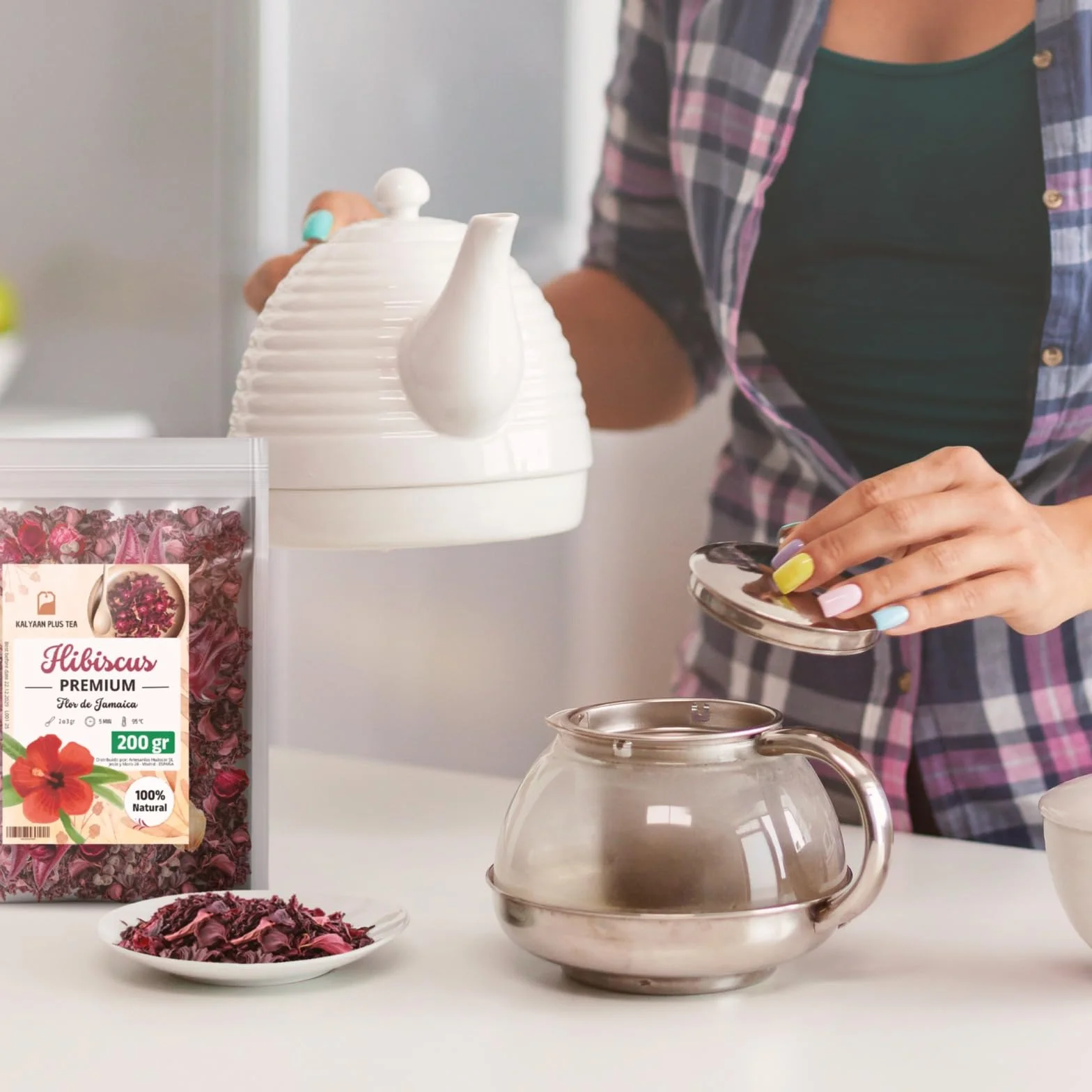 Flor de Jamaica 1KG Hibiscus Tea - Hibisco Infusiones Detox