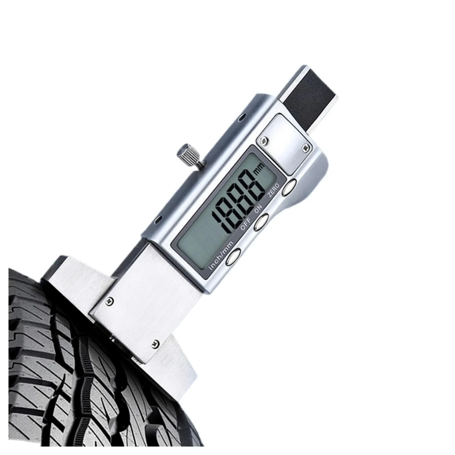 Medidor digital de profundidad de la banda de rodadura de neumáticos 2 uds 0.-25,4mm medidor Digital de profundidad banda rodadura LCD calibre acero inoxidable para coches, camiones
