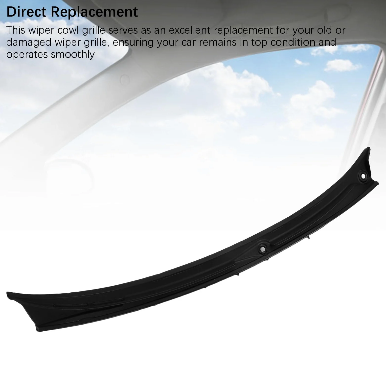 Generic 51718208483, Limpiabrer Cowl Ventughlet Wabkingswiper Cowl Panel de Cobertura Reemplazo de ABS para 3 Series E46 1997-2006 para Vehículo
