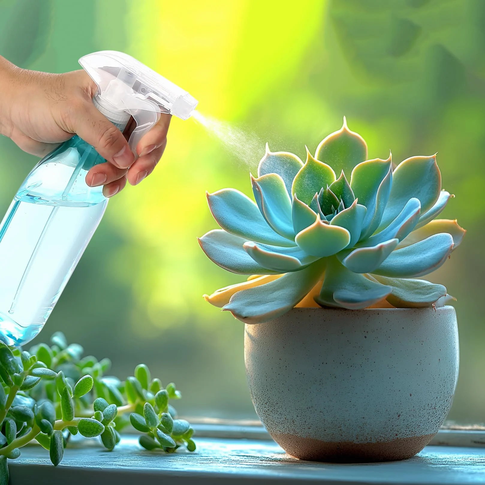 Botellas de Spray 450ml 2 Pzas Pulverizador de Agua para Plantas Plástico Recargable