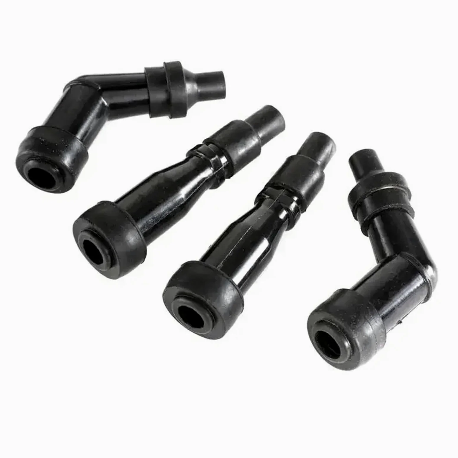 Genérico para Suzuki GS550 GS750 GS850 GS1000 / 2 Bobinas De Doble Salida + 4 Ohmios con Tapas Bujías Juego Encendido 33410-45012 Bobina Encendido para Motocicleta