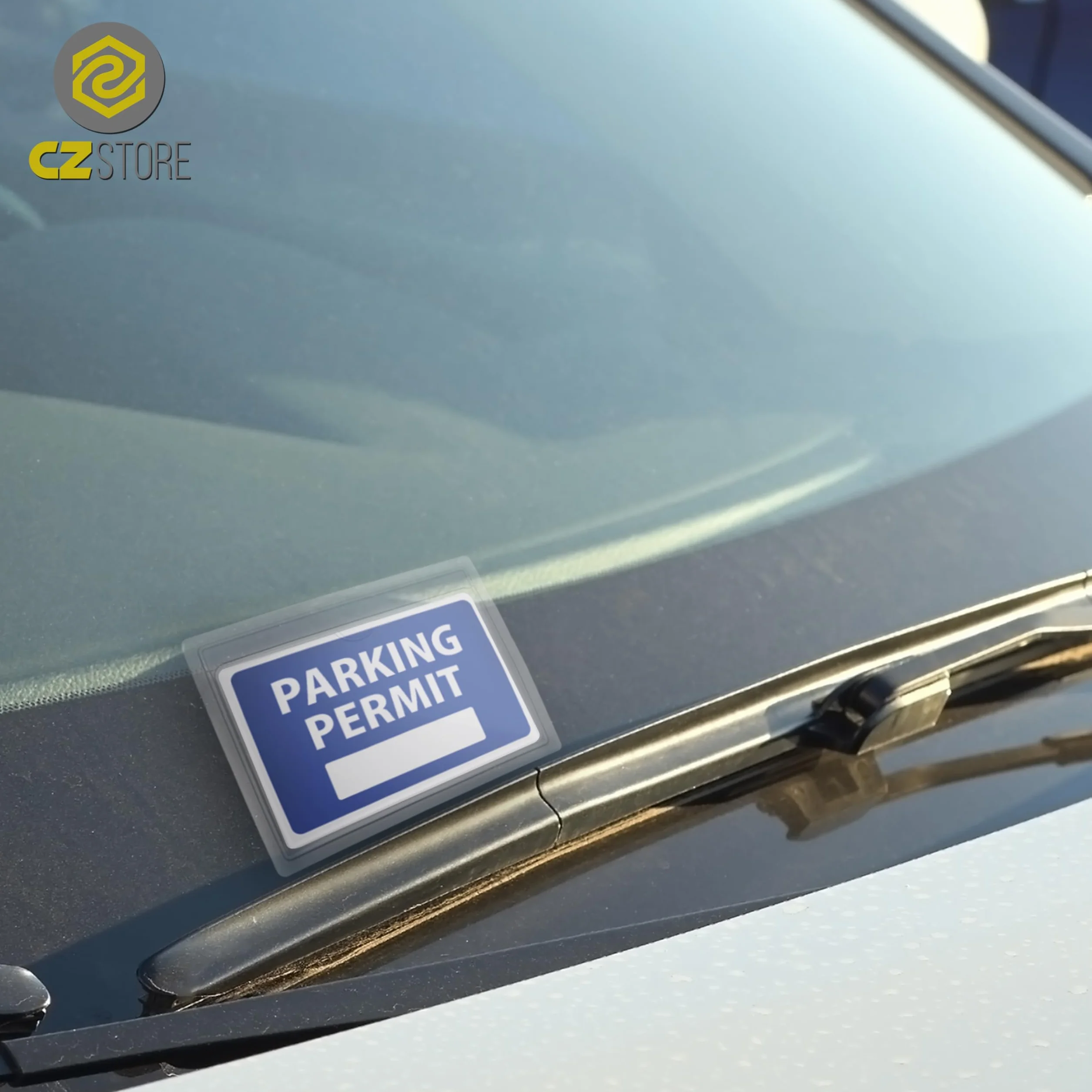 Soporte Permiso Coche Pegatina para el parabrisas y Portapapeles de Aparcamiento, Tarjetas de Discapacidad, Notas - ✮GARANTÍA DE POR VIDA✮|KIT DE 6| Funda Autoadhesivo para Tickets