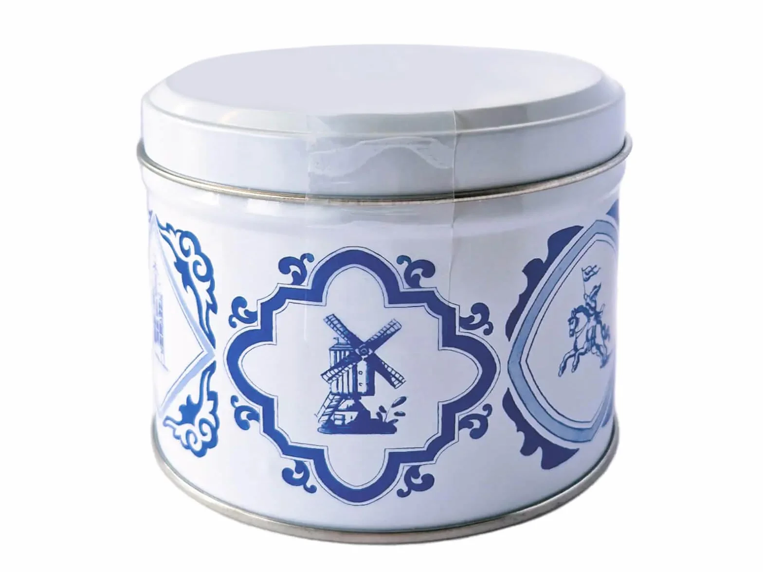 Daelmans Stroopwafels Lata Azul Delft 8 Gofres de Caramelo Holandeses 330 g Snack Clásico Café