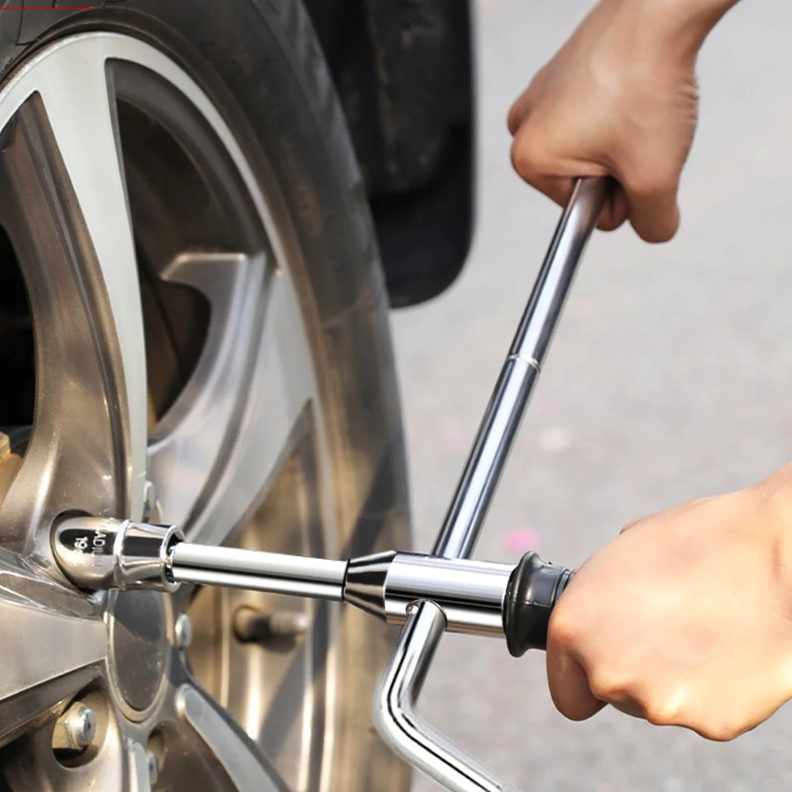 Llave para Ruedas Llave Cruzada para Tuercas de Rueda | Llave para Neumáticos Robusta Para Motocicleta Automóvil Autocaravana Camión SUV Taller Automotriz Carretera