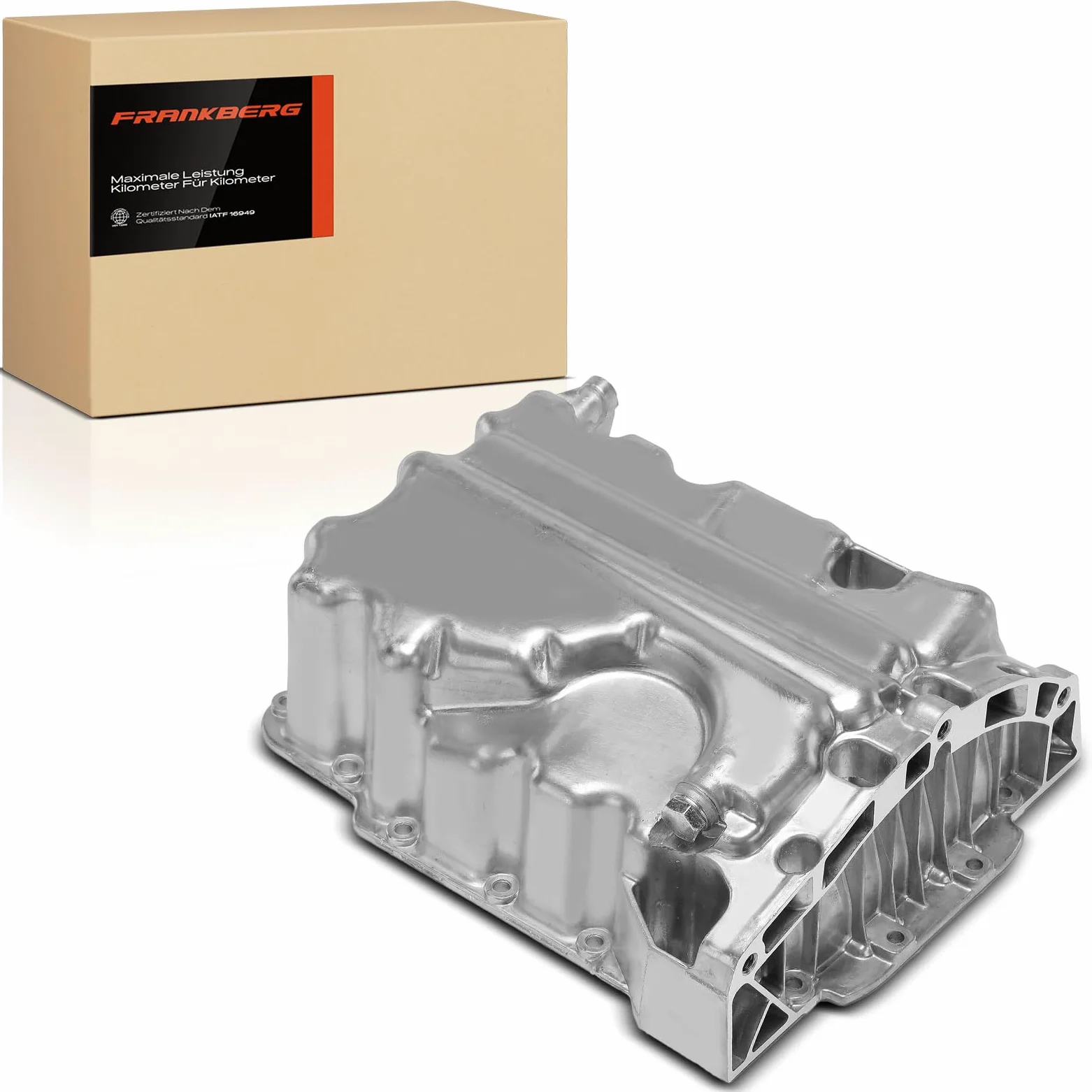 Frankberg Cárter de aceite con tapón de drenaje de aceite 04C103601D | Compatible con: Mii KE1 KF1, ¡ARRIBA! 121 122 123 BL1 BL2 BL3, Citigo NF1