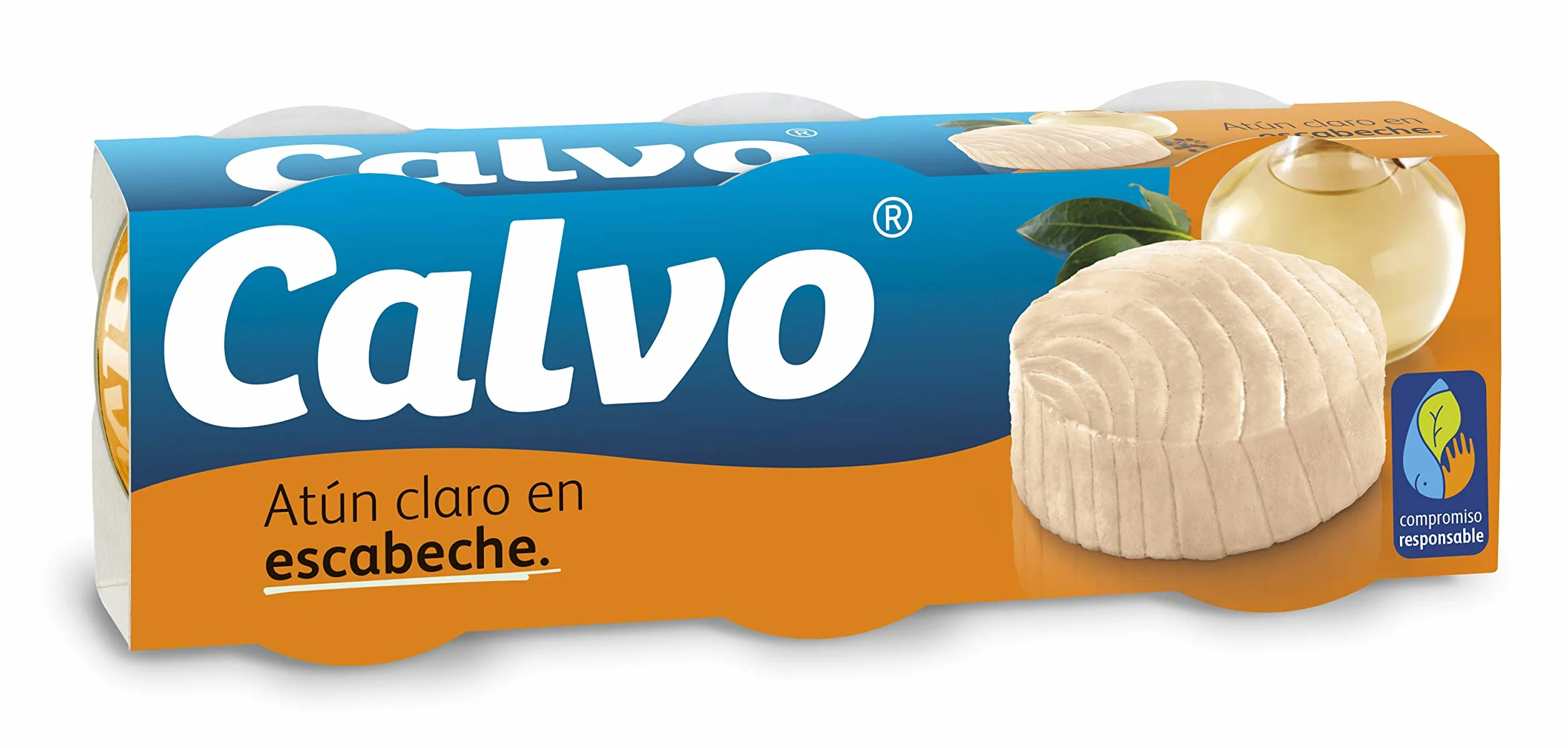 Calvo Atún Claro Escabeche Pack 3 x 80 g