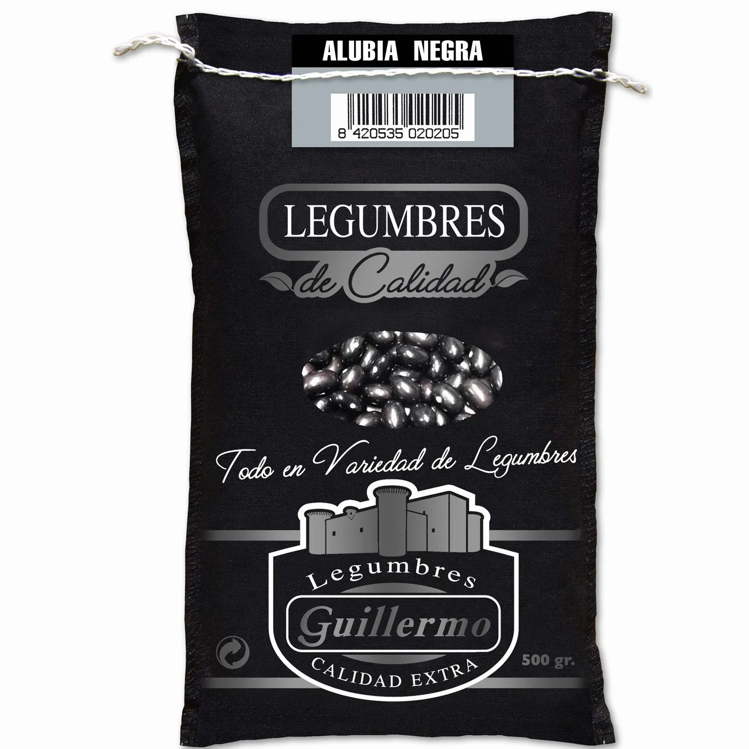 Alubia Negra Saco 500 g Calidad Extra Alto Contenido en Proteína Vegetal