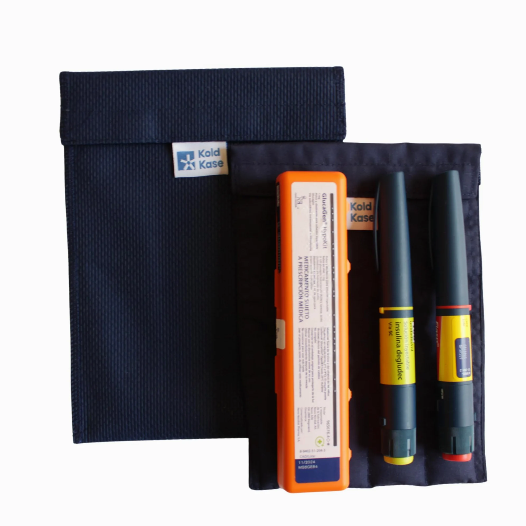 Kold Kase - Nevera para Insulina Portátil Familiar | Azul | Estuche Isotérmico sin Electricidad | Mantiene Medicamentos Frescos en Viajes | Ideal para Uso Familiar | Reutilizable y Versátil