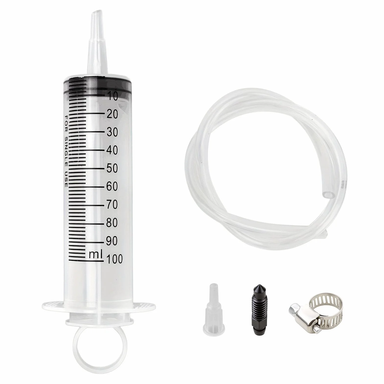 Herramienta De Purga 100ml, Purgador De Frenos con Manguera 50cm, Extractor Aceite Coche Y Líquido De Frenos, Chupona Aceite Coche Universal para Moto Quad Scooter Automóvil Y Bicicleta
