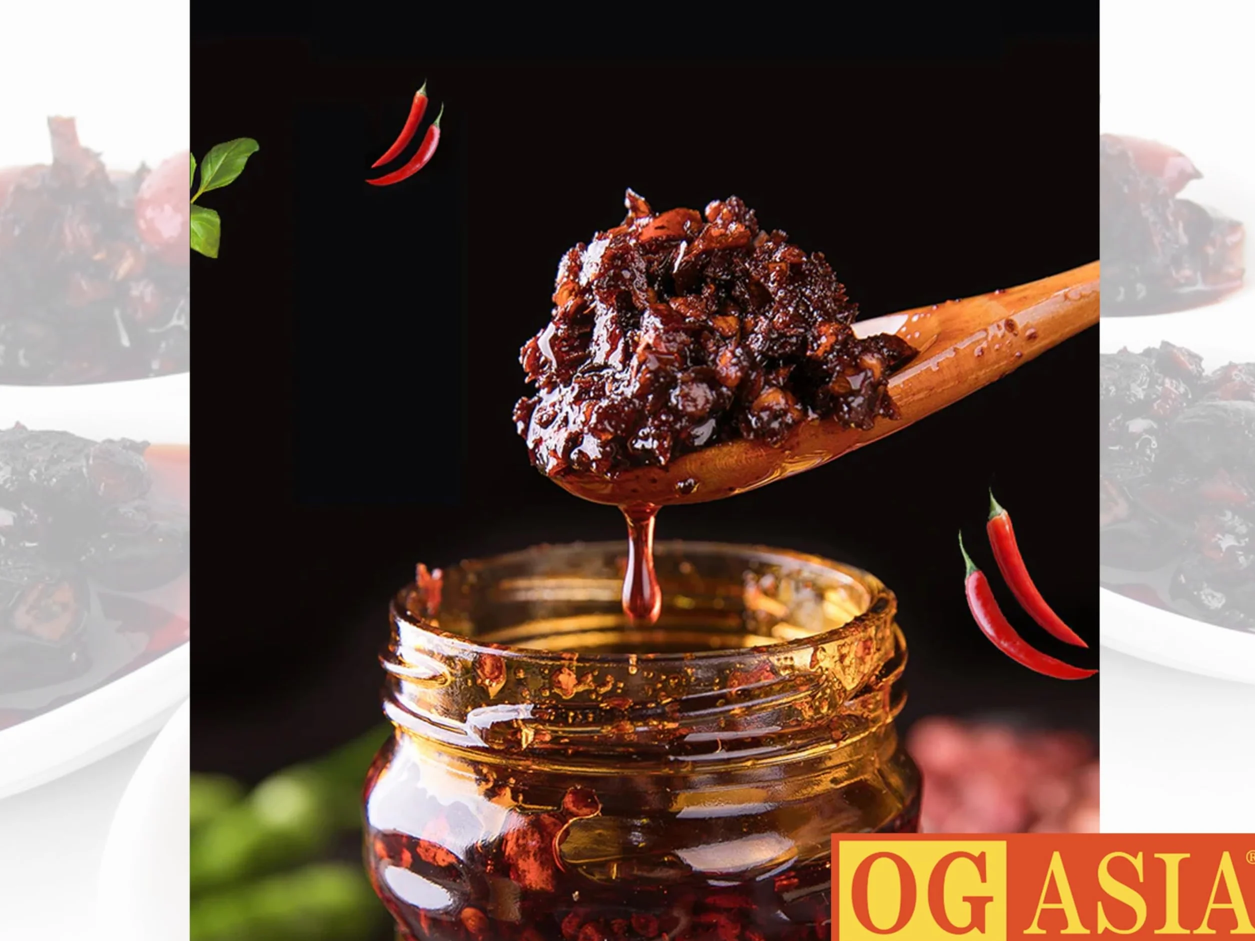 Lao Gan Ma Chile crujiente en aceite Clásico picante 210 g