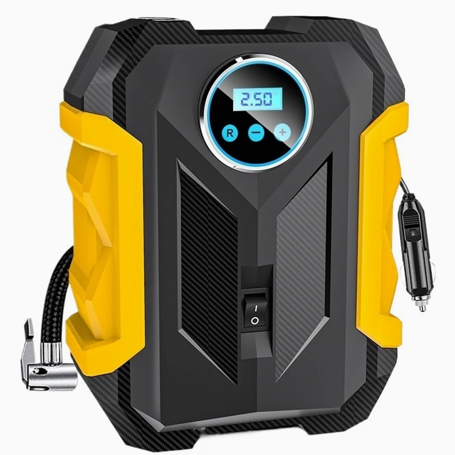 Compresores de Aire portátiles Compresor de Aire portátil para automóvil, Bomba de inflado de neumáticos Digital, lámpara LED, compresor para Motocicleta y Coche Inflador Ruedas Coche
