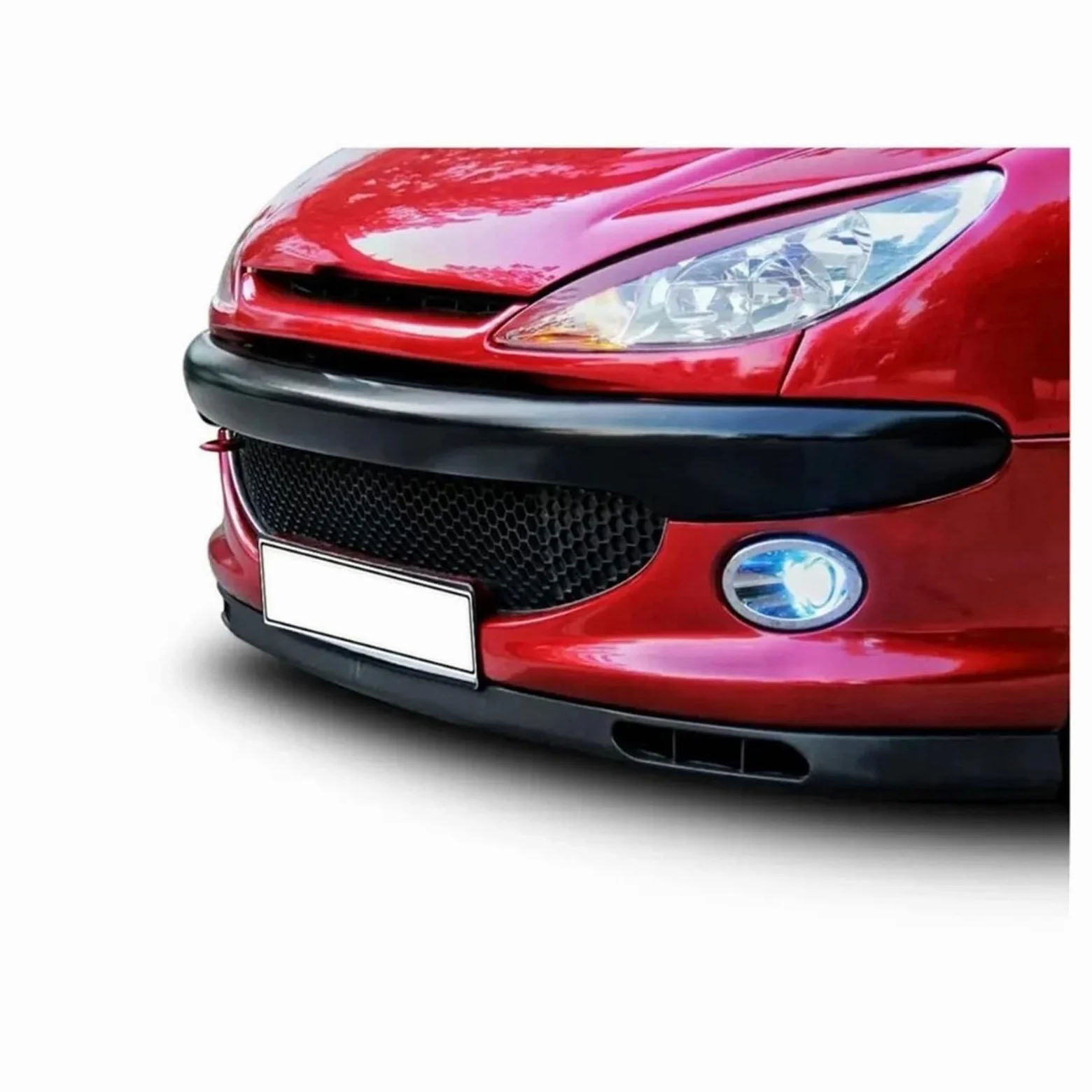 Spoiler Delantero para Peugeot 206 2 Uds Kit Carrocería Parachoques Delantero Accesorios Coche Difusor Divisor Alerón Parachoques Deportivo Piezas Exteriores Afinación Spoiler Parachoques(Model 1)