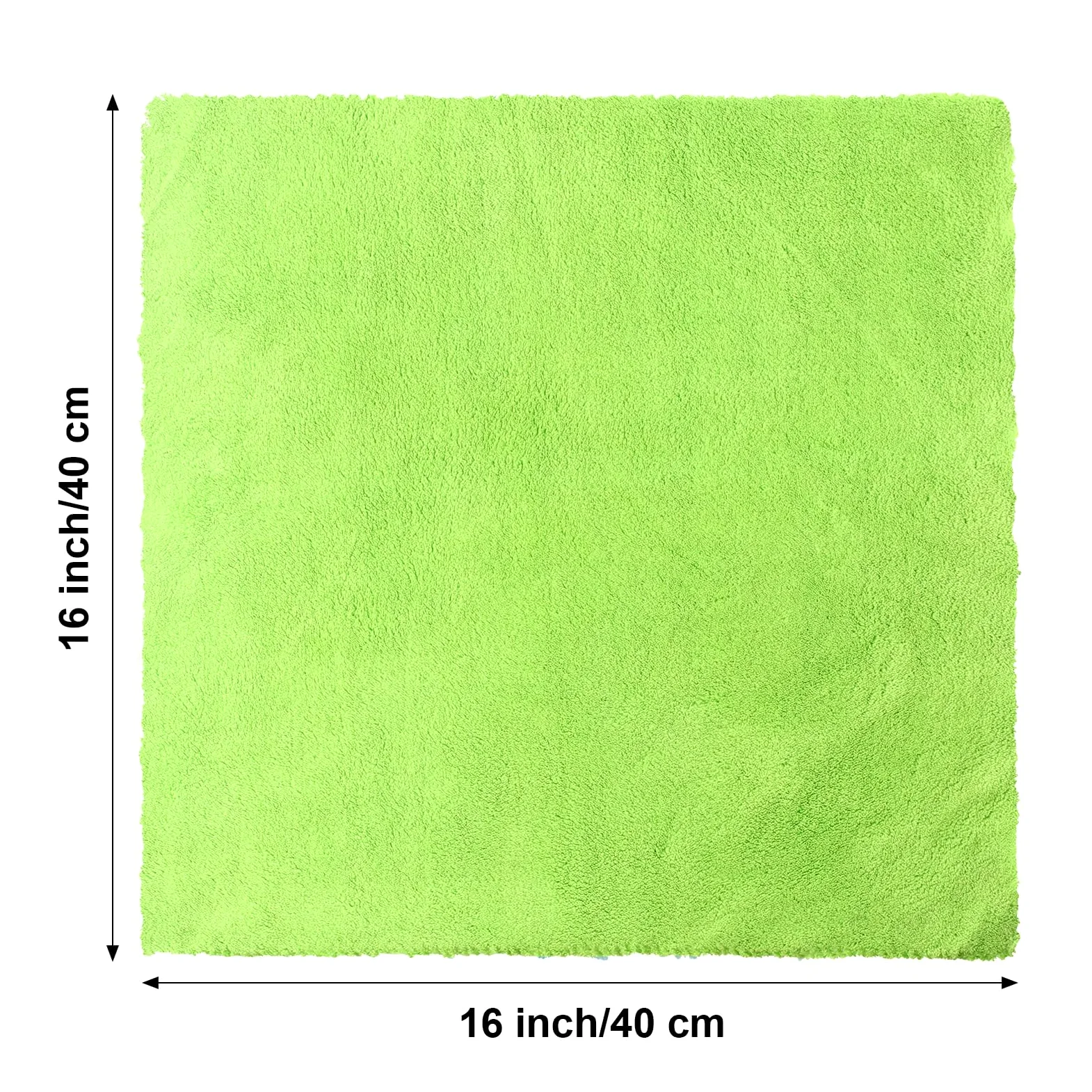 Shimeyao 30 toallas de felpa de microfibra sin bordes para automóviles, secado y lavado, paños de limpieza absorbentes, 500 g/m², 16 x 16 pulgadas (multicolor)