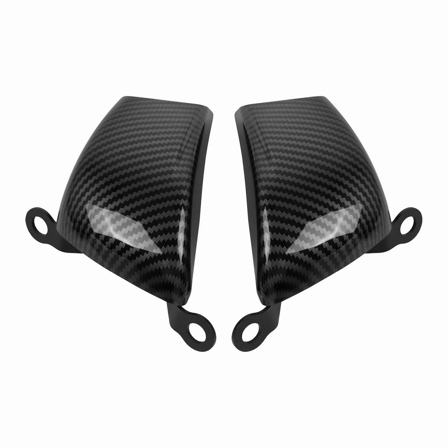 Conductos de refrigeración de aire de pinza Cubierta protectora del radiador para la pinza de freno de aire y refrigeración, compatible con Ducati Panigale V4 V4S/R Streetfighter V4 V4S(Matte Black)
